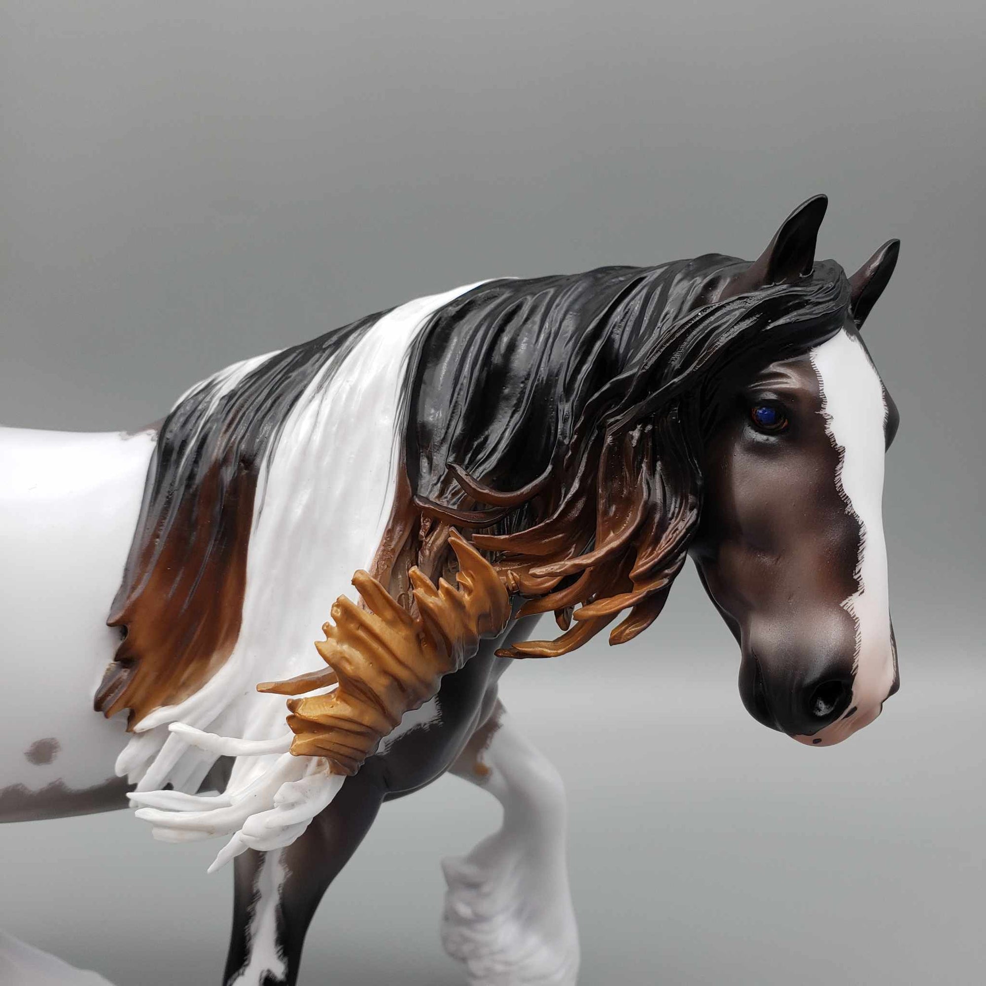 Chalbri OOAK Bay Tobiano Roan Custom Cob By Caroline Boydston Best Offers 8/7/23