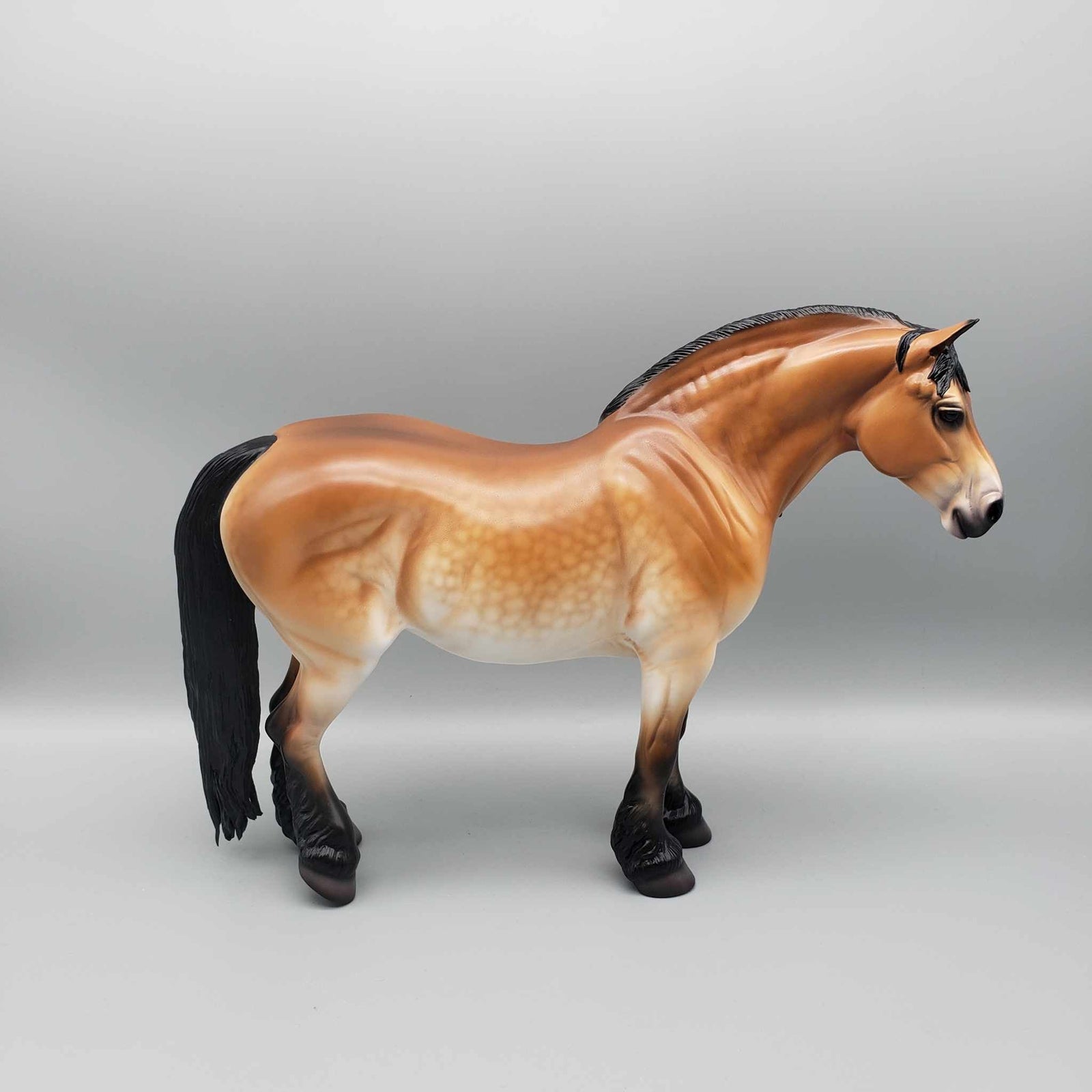 Enola OOAK Dapple Mealy Bay Heavy Draft Mare By Caroline Boydston Best Offer 11/6/23