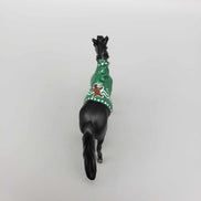 Gingerbread Sweater OOAK Deco Black W/ Green Gingerbread Sweater Pony Chip By Jess Hamill Holiday Sale HS23