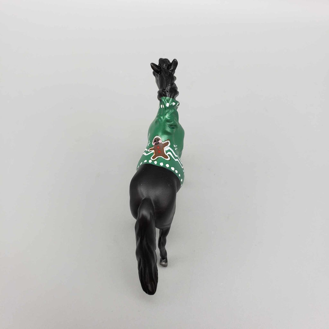 Gingerbread Sweater OOAK Deco Black W/ Green Gingerbread Sweater Pony Chip By Jess Hamill Holiday Sale HS23
