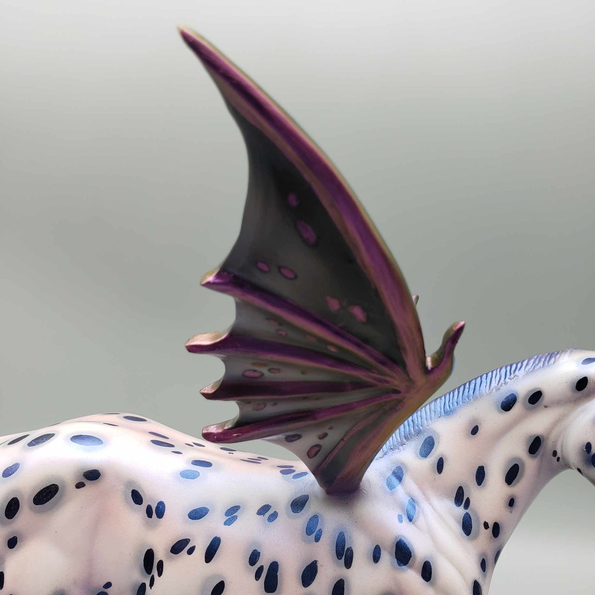 Crazy A-Bat You OOAK Purple Appaloosa Bat Wing Weanling By Julie Keim BEST OFFER Moonlight Madness 2023 MM23