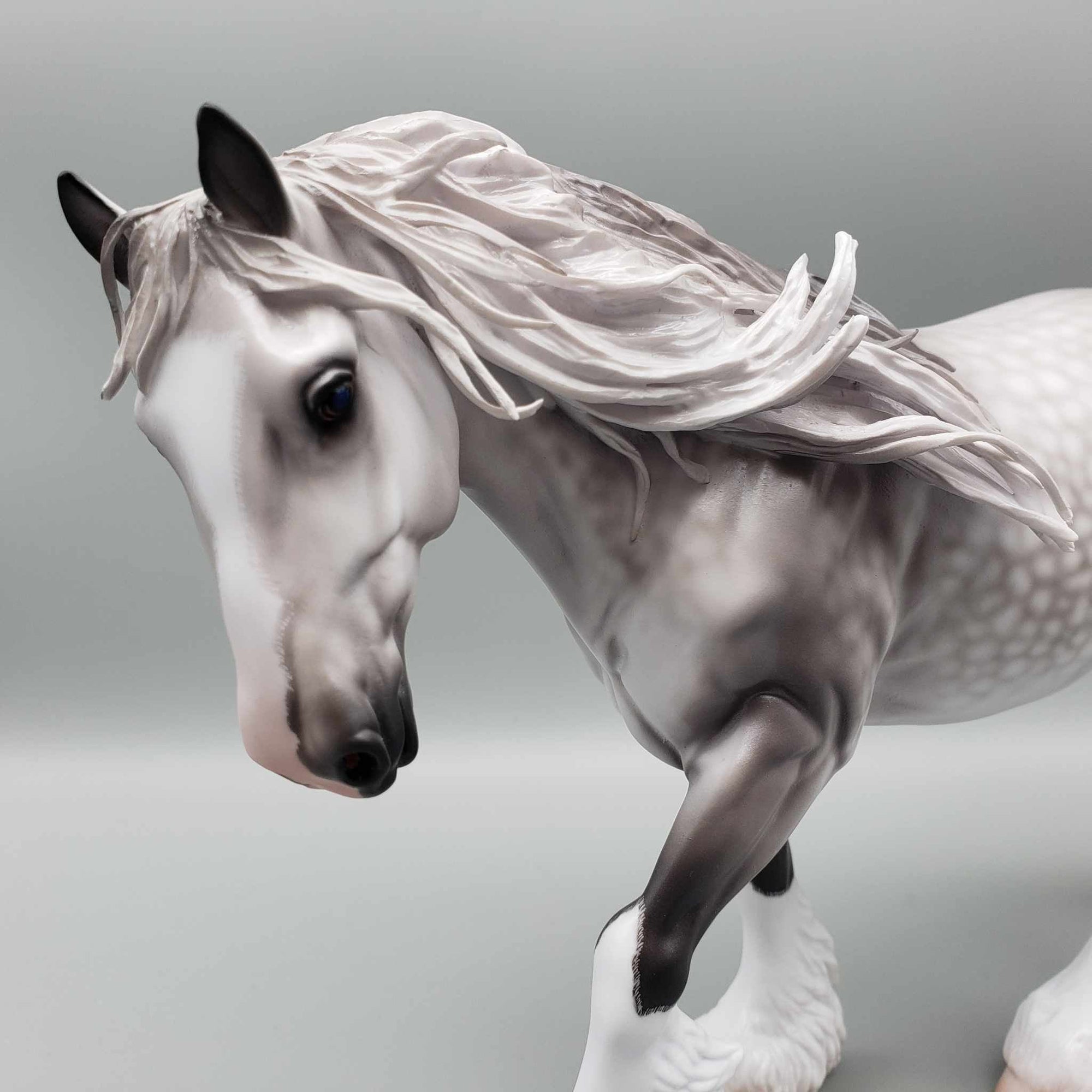 Lockheed OOAK Dappled Grey Irish Cob By Caroline Boydston Best Offer 11/6/23