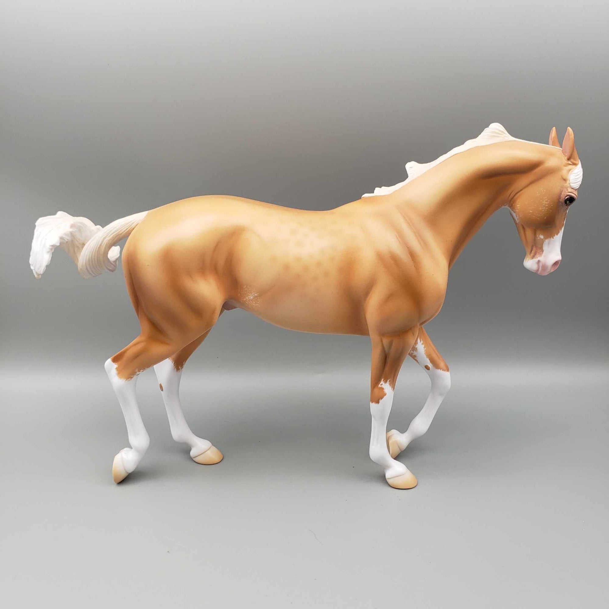 Golden Dragon OOAK Reverse Dapple Gold Champagne Etched Sabino Thoroughbred By Ashley Palmer Moonlight Madness 2023 MM23