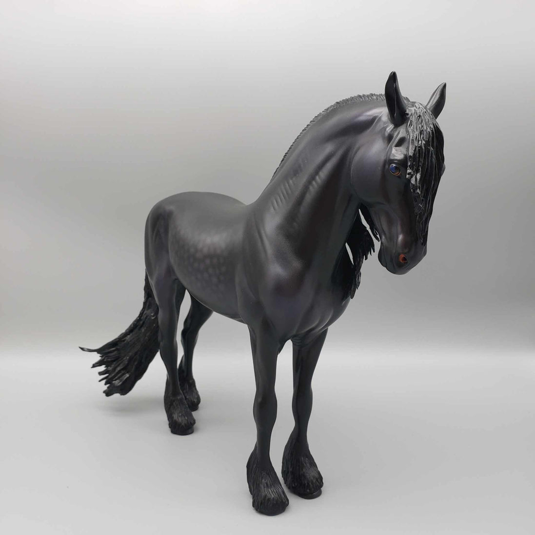 Warhawk OOAK Dappled Black Frisian Andalusian By Caroline Boydston Best Offer 11/13/23