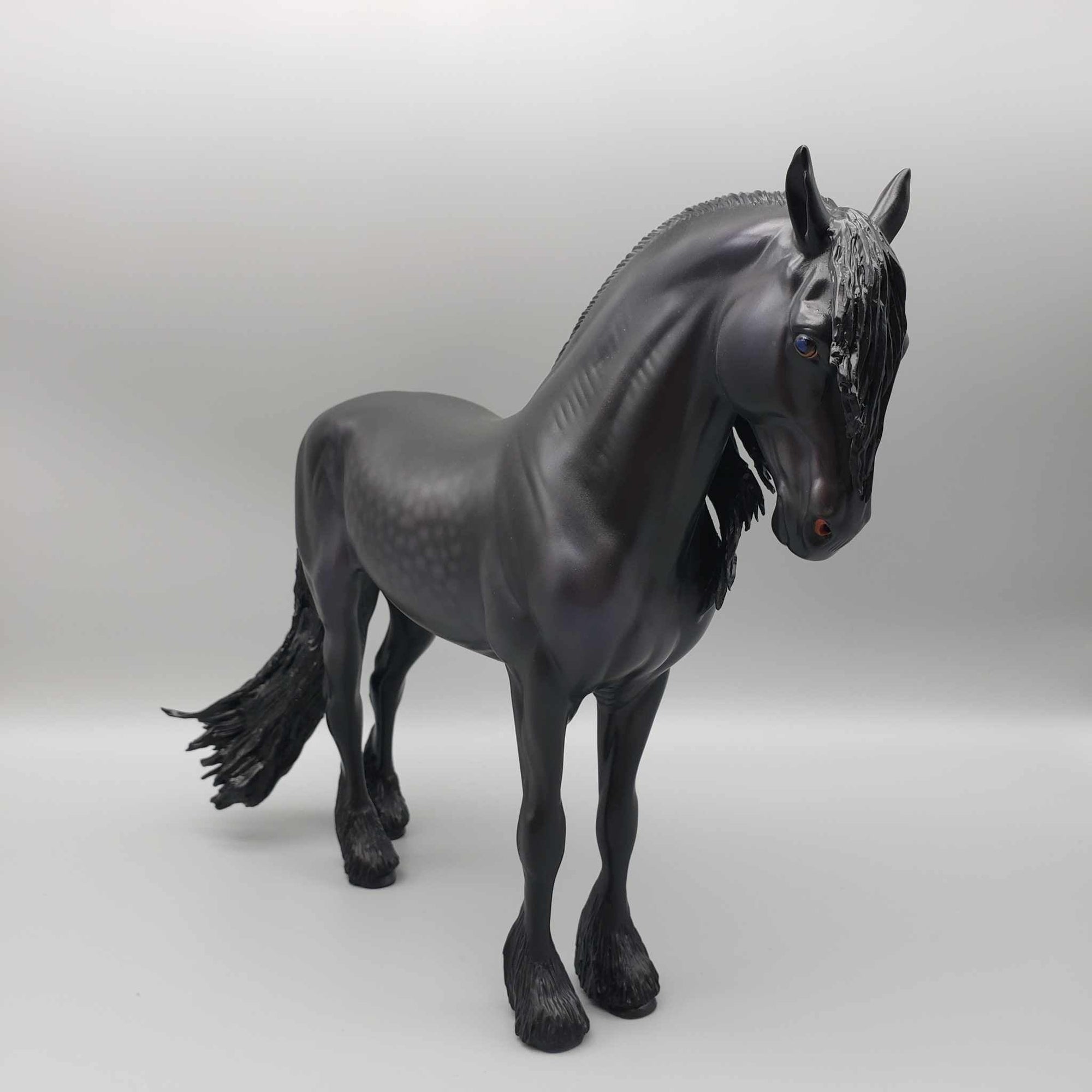 Warhawk OOAK Dappled Black Frisian Andalusian By Caroline Boydston Best Offer 11/13/23