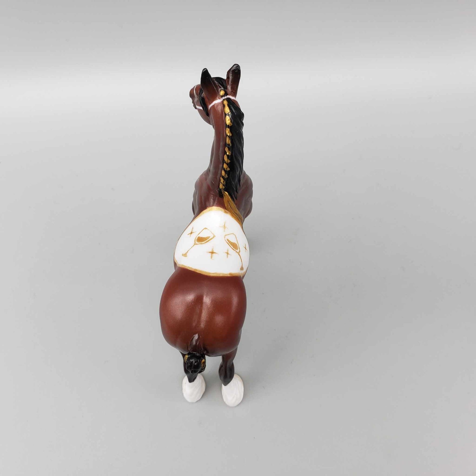 Cheers OOAK Bay Standing Draft Chip with Hand Painted Tack By Jess Hamill New Year Sales Collection NY23