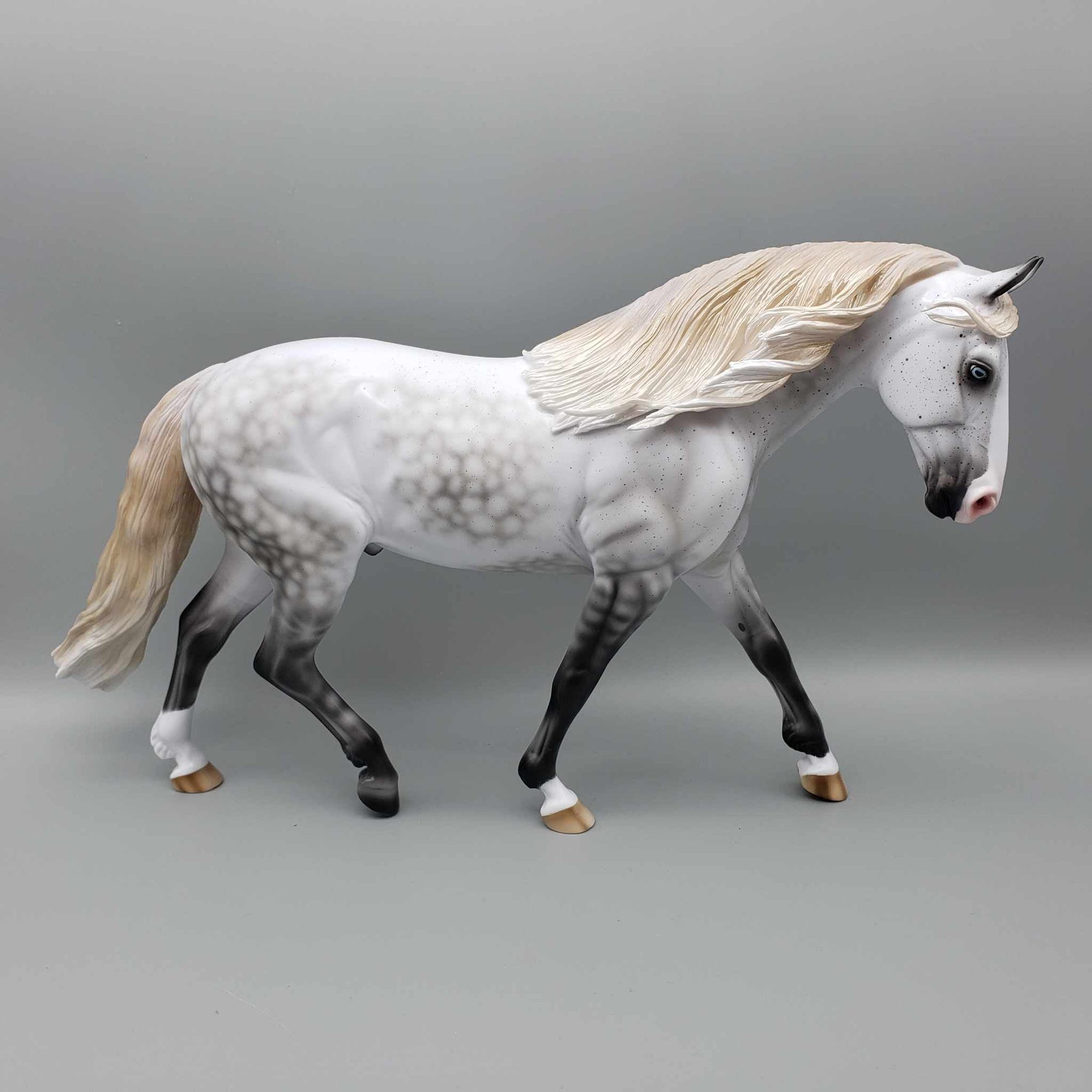 Moonstruck OOAK Fleabitten Dappled Grey Irish Draft By Ashley Palmer for AoTH23 Best Offers