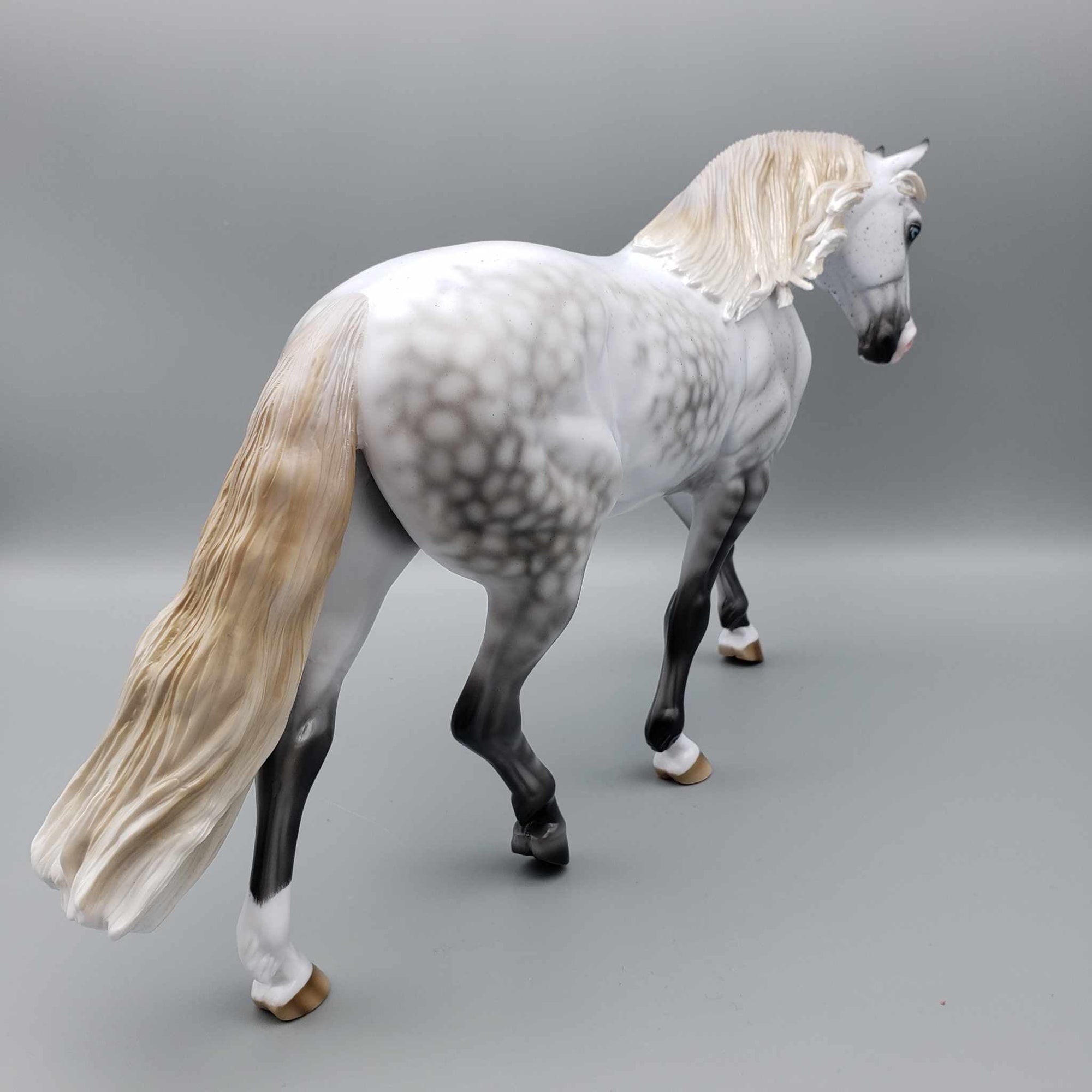 Moonstruck OOAK Fleabitten Dappled Grey Irish Draft By Ashley Palmer for AoTH23 Best Offers