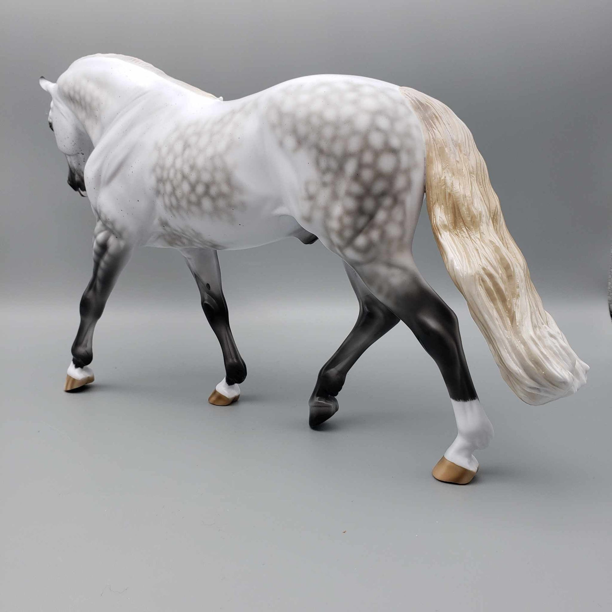 Moonstruck OOAK Fleabitten Dappled Grey Irish Draft By Ashley Palmer for AoTH23 Best Offers