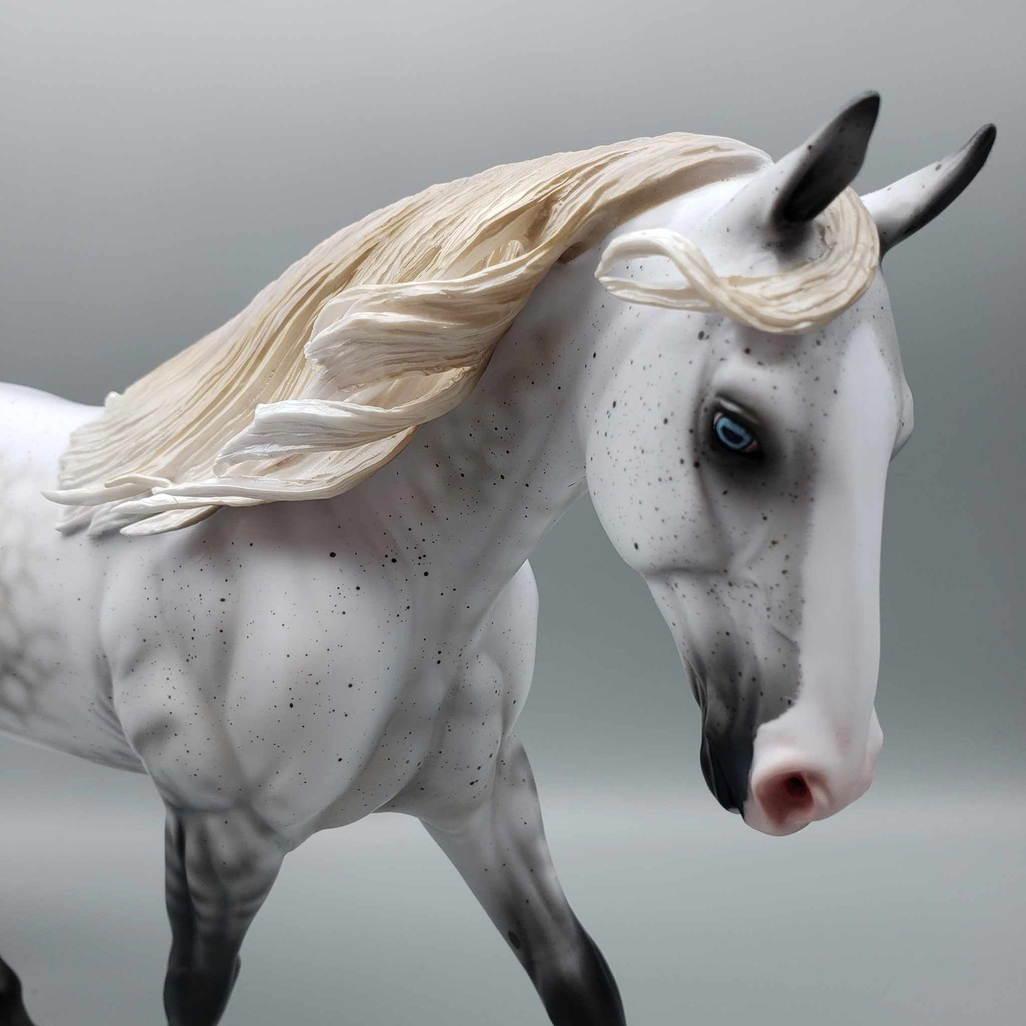 Moonstruck OOAK Fleabitten Dappled Grey Irish Draft By Ashley Palmer for AoTH23 Best Offers