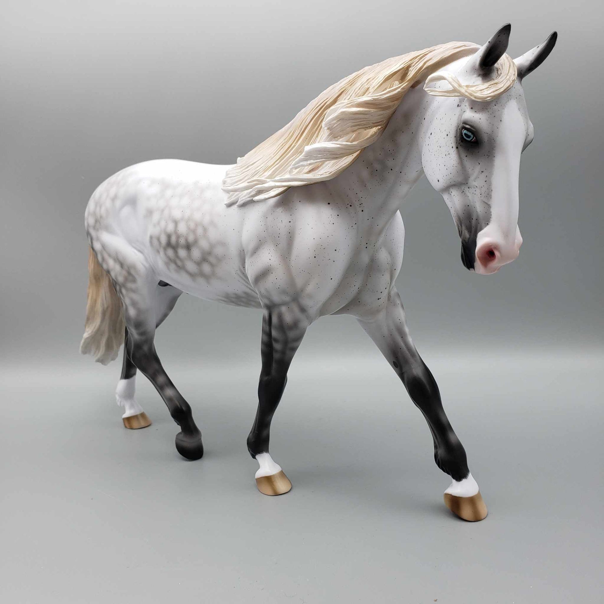 Moonstruck OOAK Fleabitten Dappled Grey Irish Draft By Ashley Palmer for AoTH23 Best Offers