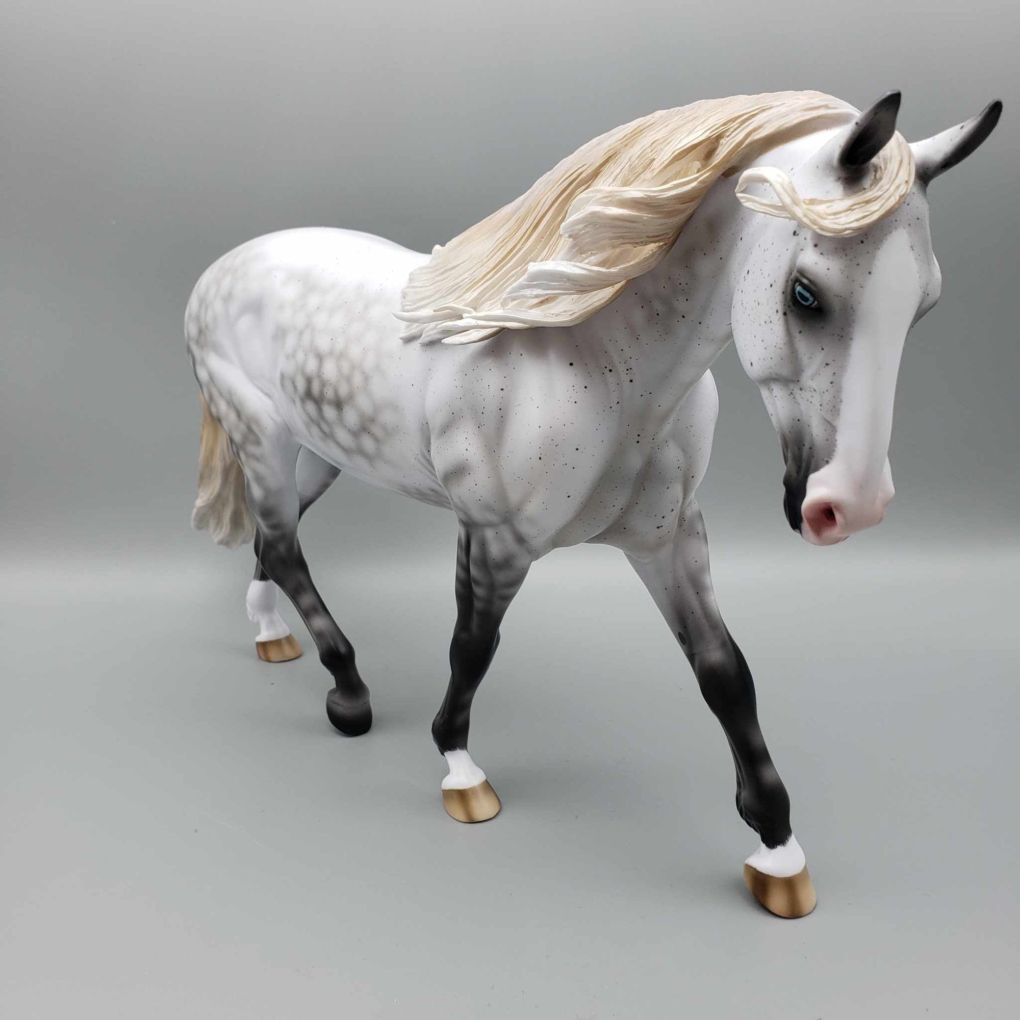 Moonstruck OOAK Fleabitten Dappled Grey Irish Draft By Ashley Palmer for AoTH23 Best Offers