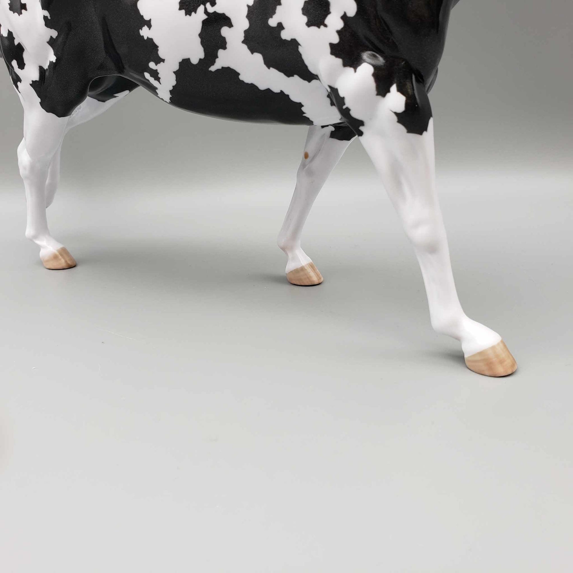 Witches Brew Holographic Black Pinto Running Stock Horse  By Myla Pearce Best Offers 10/16/23