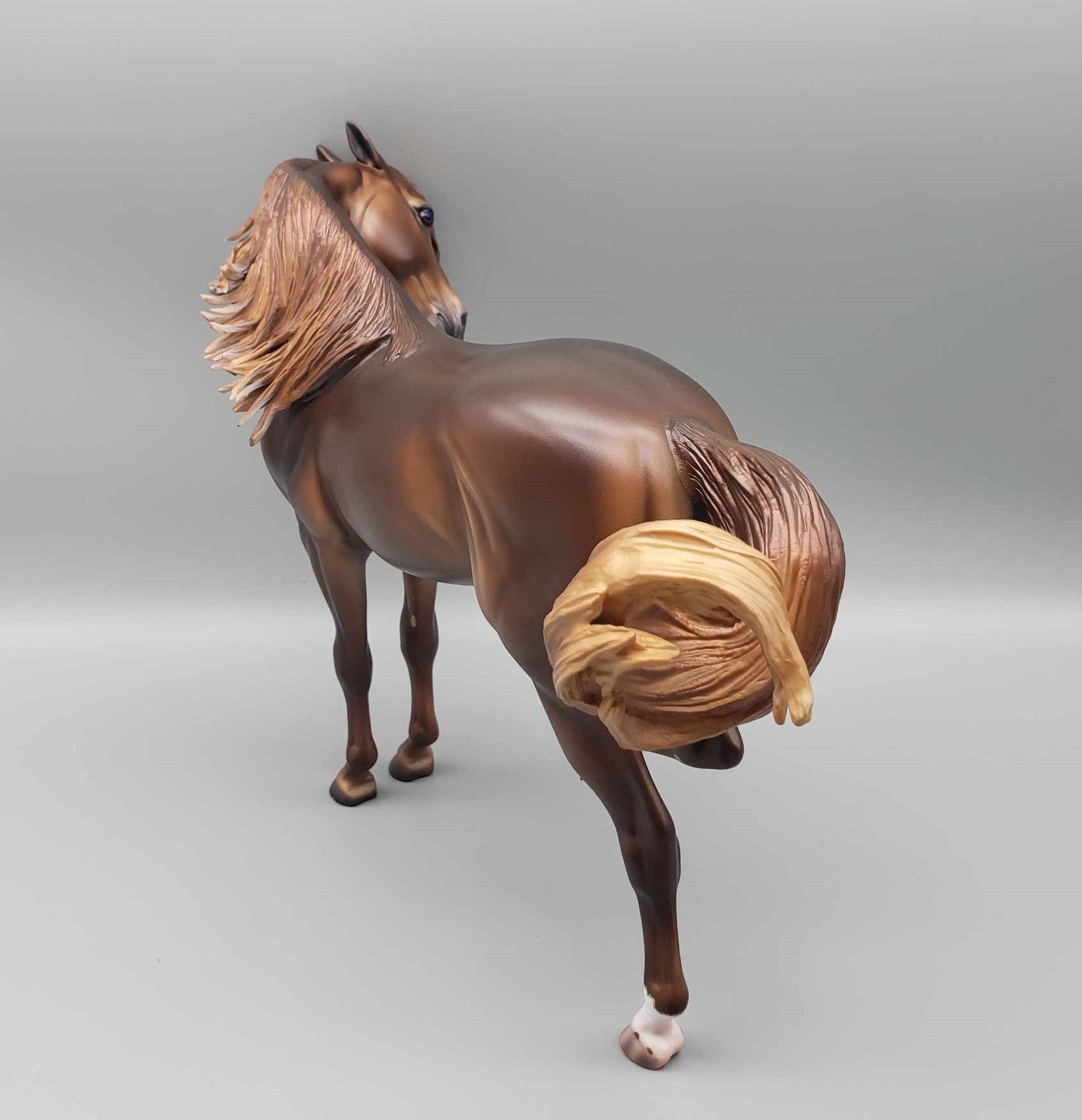 Hellcat OOAK Dark Dappled Chestnut Extreme Custom Andalusian By Caroline Boydston Best Offer 11/20/23