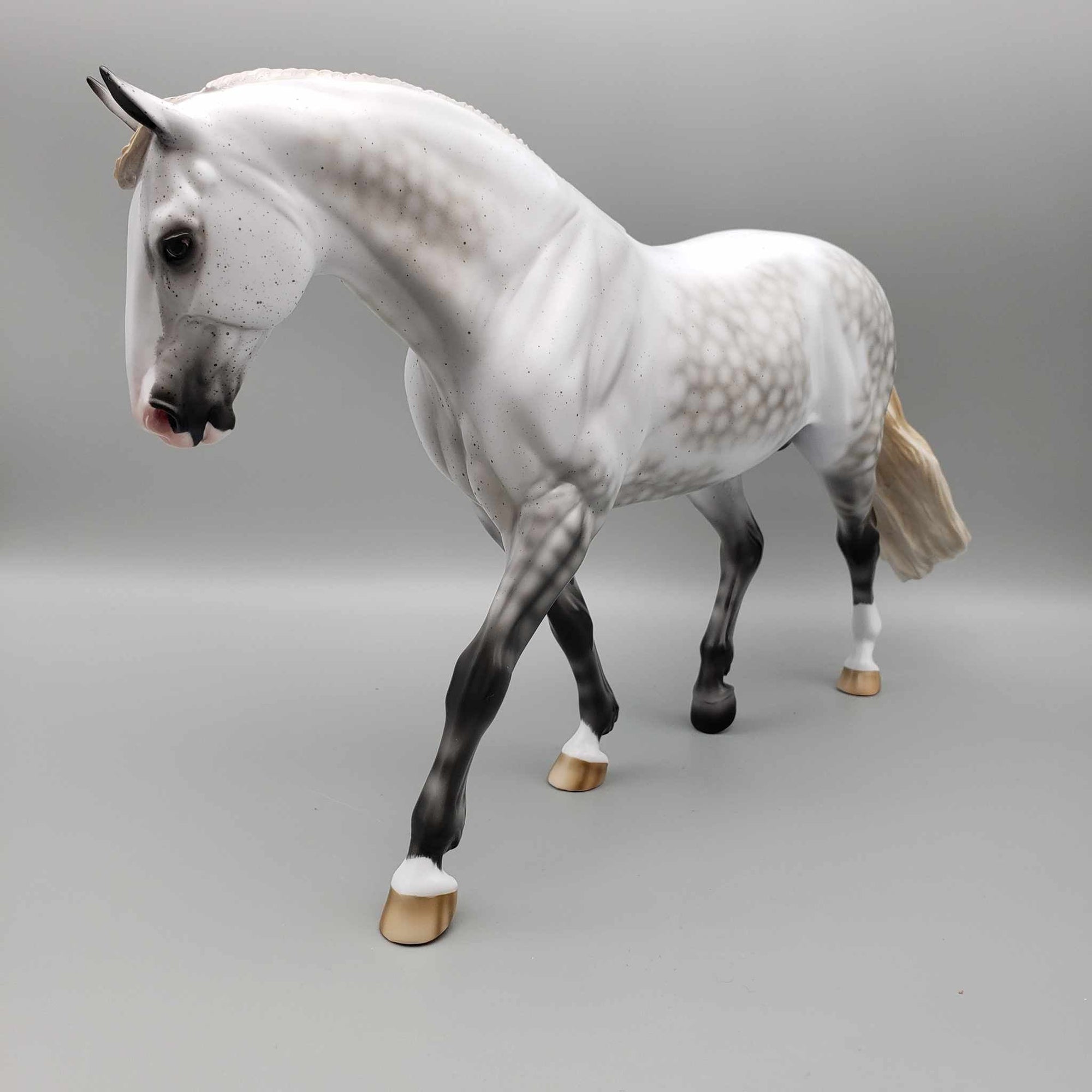 Moonstruck OOAK Fleabitten Dappled Grey Irish Draft By Ashley Palmer for AoTH23 Best Offers