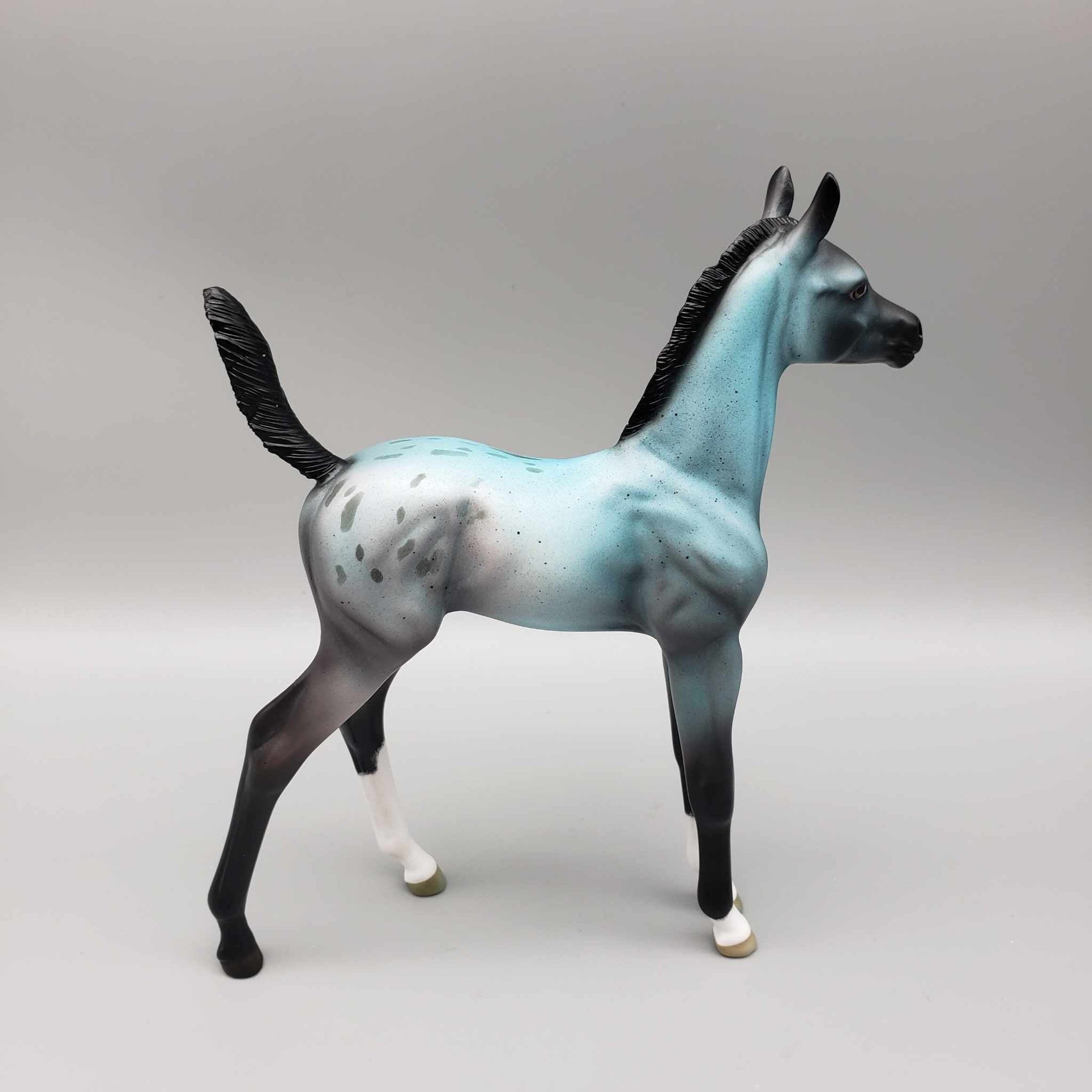 Frostbite OOAK Blue Roan Cold Sensitive Blue Appy By Ellen Robbins Holiday Sale 2023 HS23