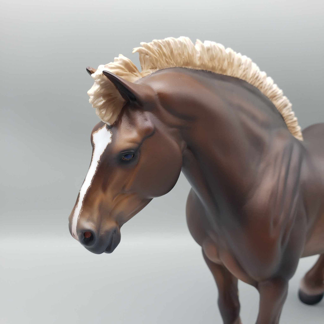 Bell OOAK Dappled Dark Chestnut Heavy Draft Mare By Caroline Boydston Best Offer 11/20/23