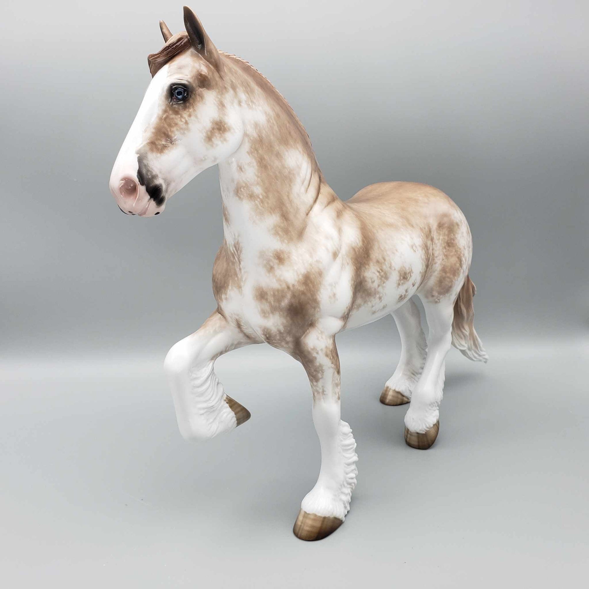 Rhodes OOAK Chestnut Sabino Clydesdale Trotting Drafter By Sheryl Leisure Best Offers 8/21/23