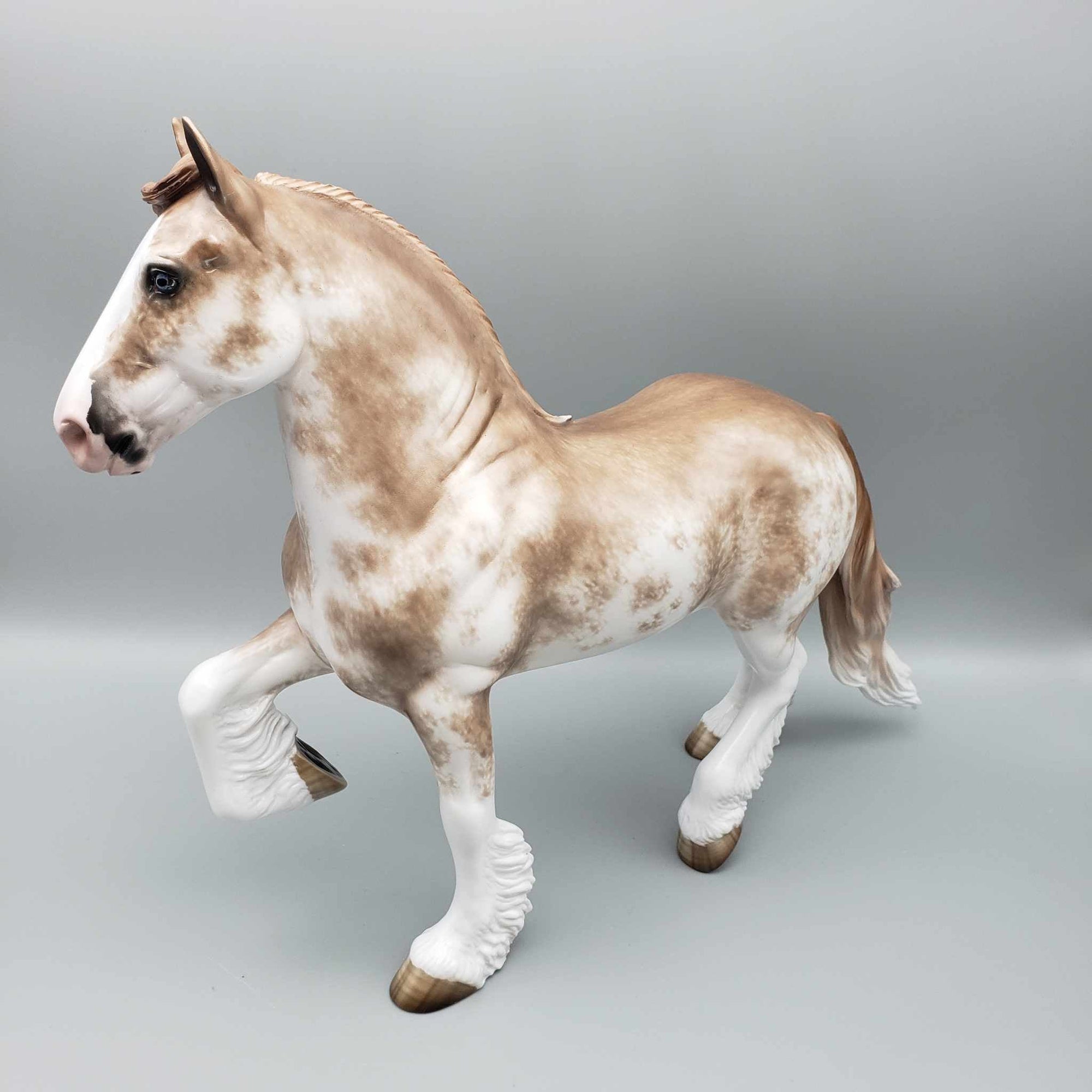Rhodes OOAK Chestnut Sabino Clydesdale Trotting Drafter By Sheryl Leisure Best Offers 8/21/23