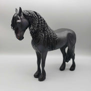 Warhawk OOAK Dappled Black Frisian Andalusian By Caroline Boydston Best Offer 11/13/23