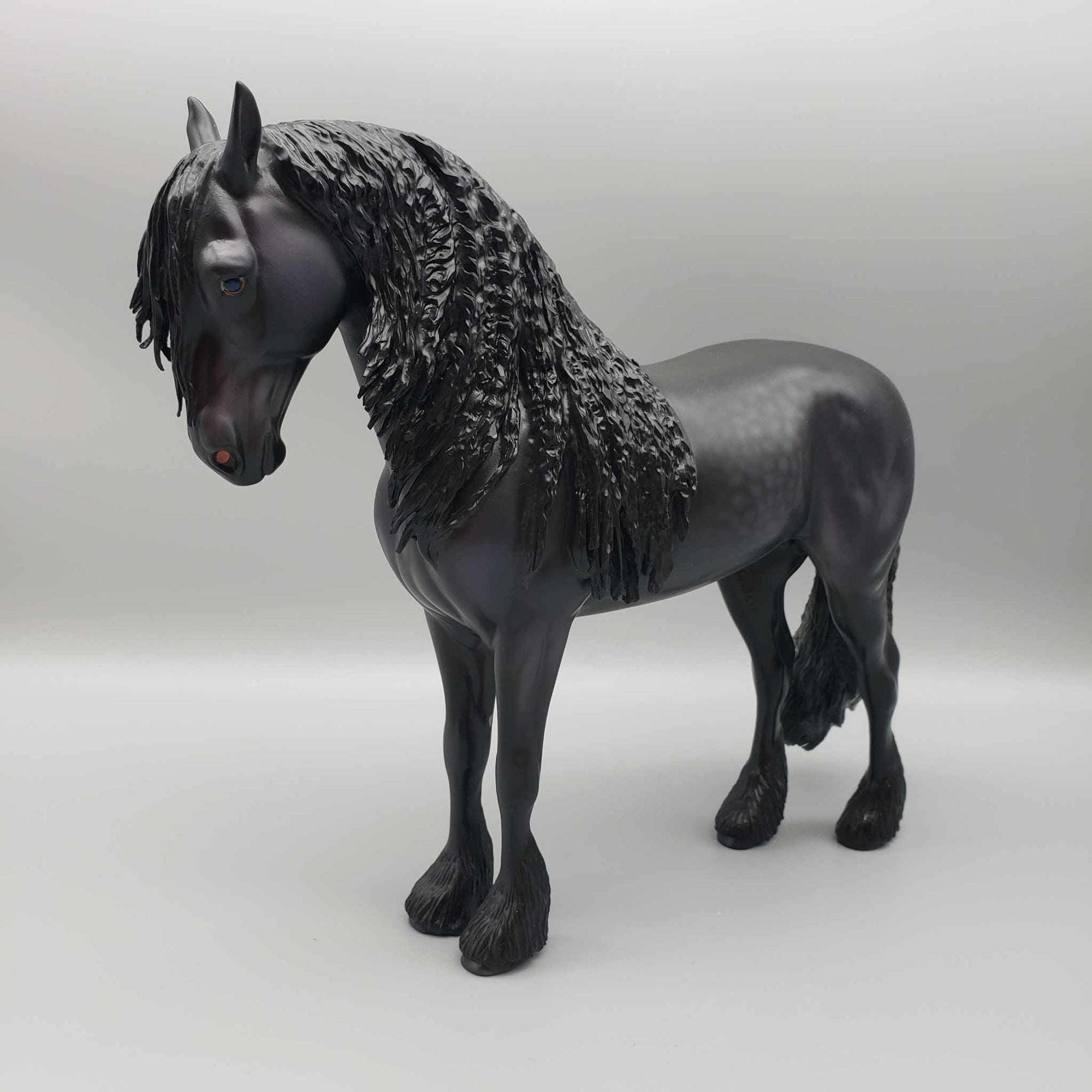 Warhawk OOAK Dappled Black Frisian Andalusian By Caroline Boydston Best Offer 11/13/23