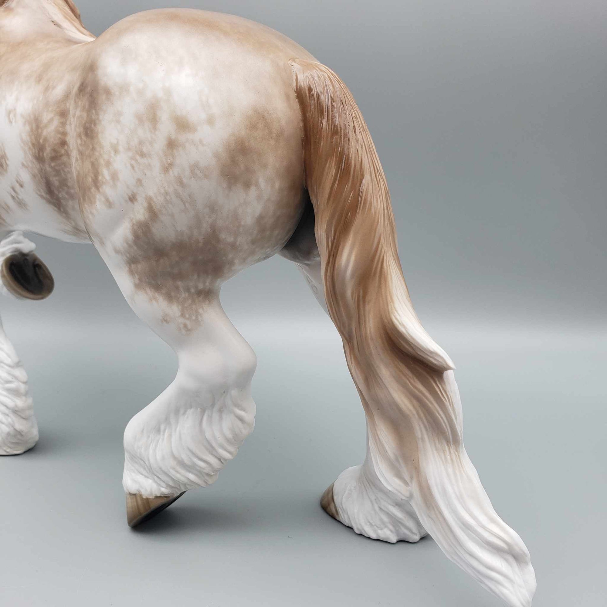 Rhodes OOAK Chestnut Sabino Clydesdale Trotting Drafter By Sheryl Leisure Best Offers 8/21/23