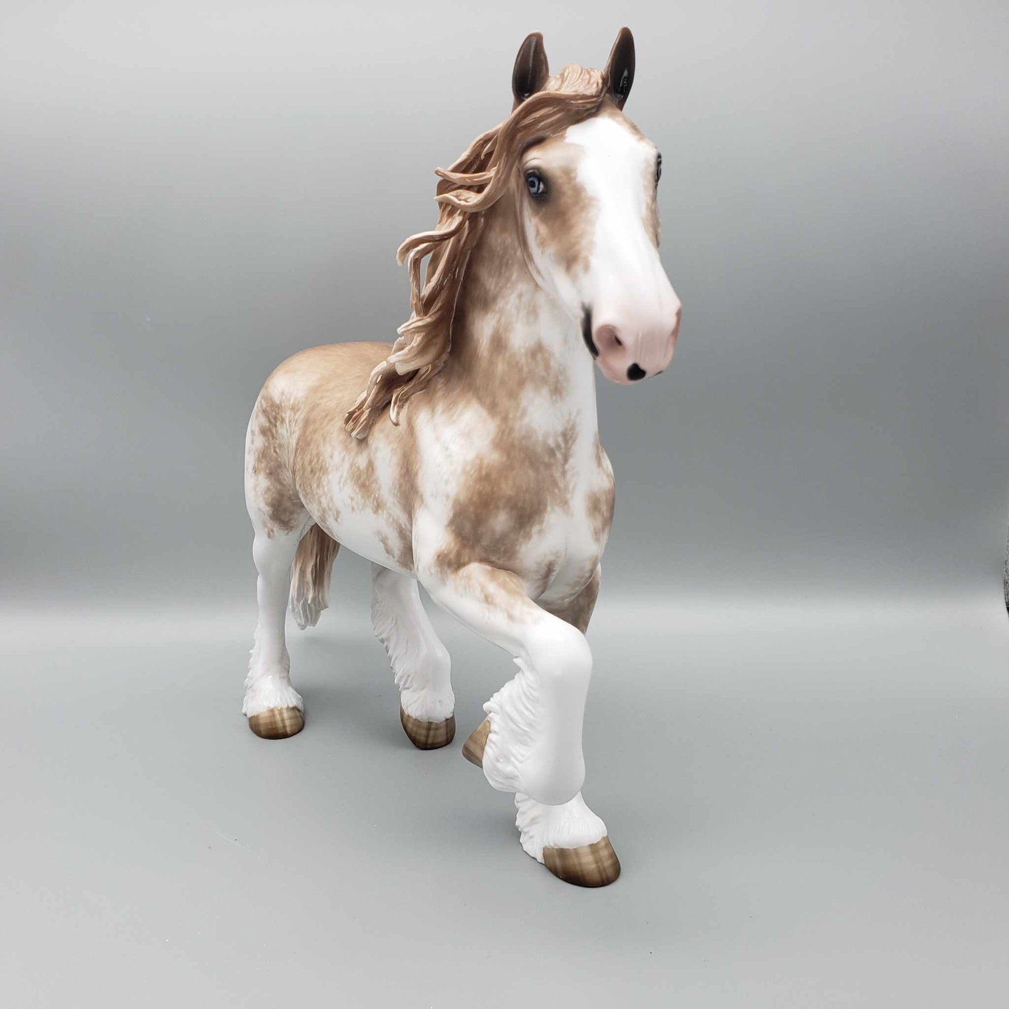 Rhodes OOAK Chestnut Sabino Clydesdale Trotting Drafter By Sheryl Leisure Best Offers 8/21/23