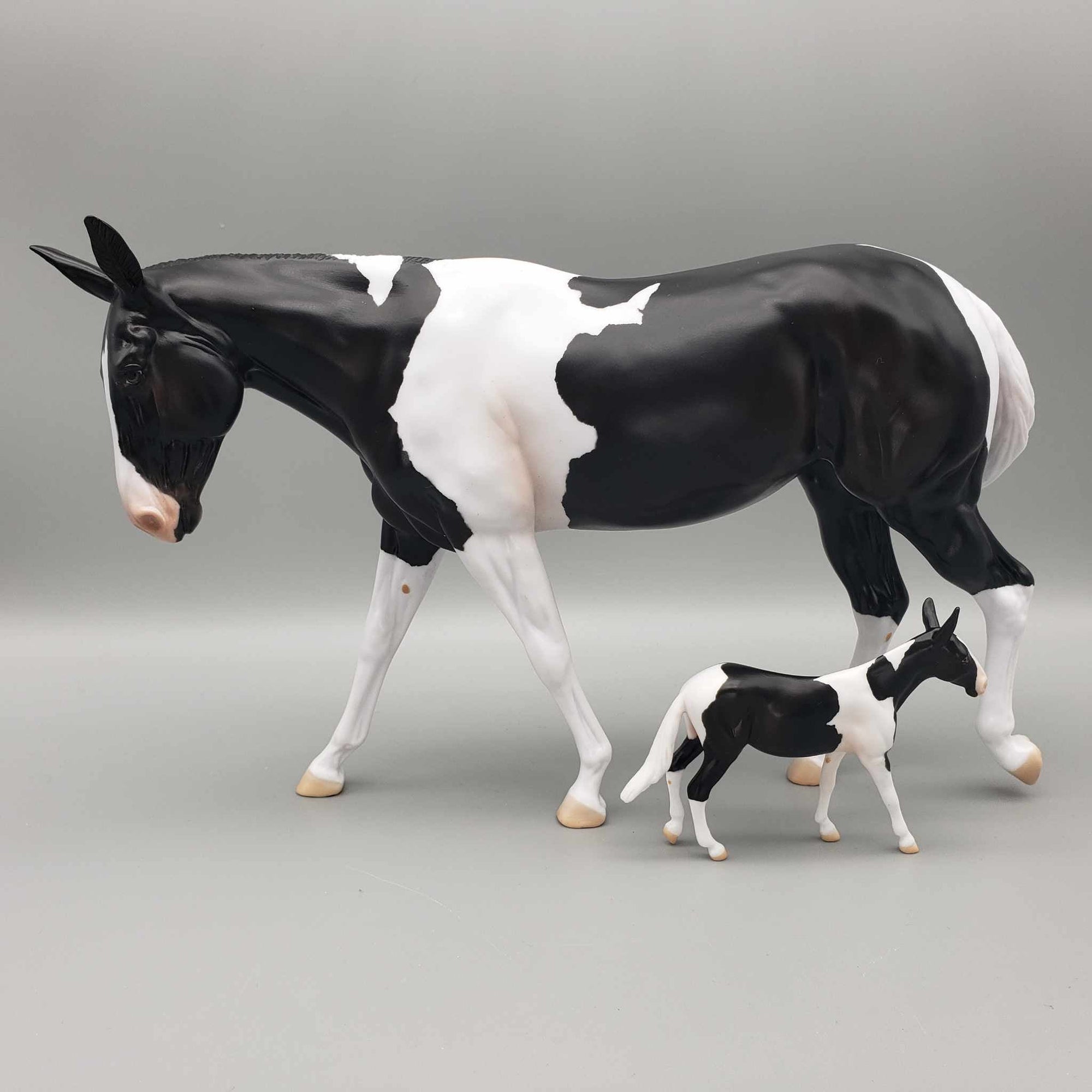 Kloissonne LE20 Black Tobiano Custom Mule By Angela Marleau AoTH23