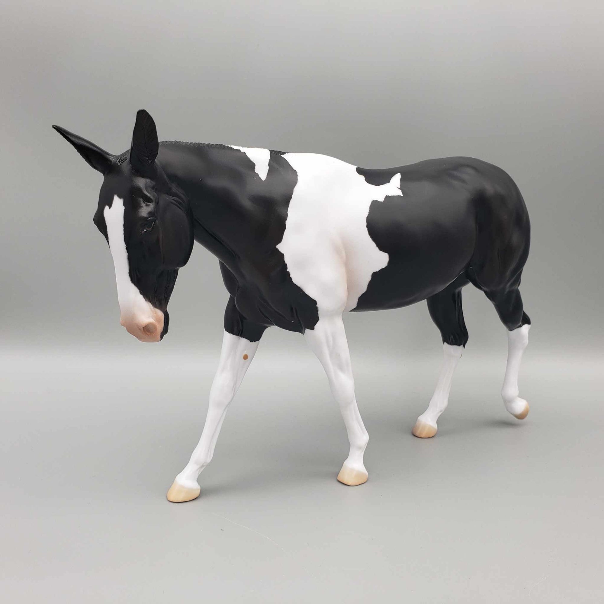 Kloissonne LE20 Black Tobiano Custom Mule By Angela Marleau AoTH23