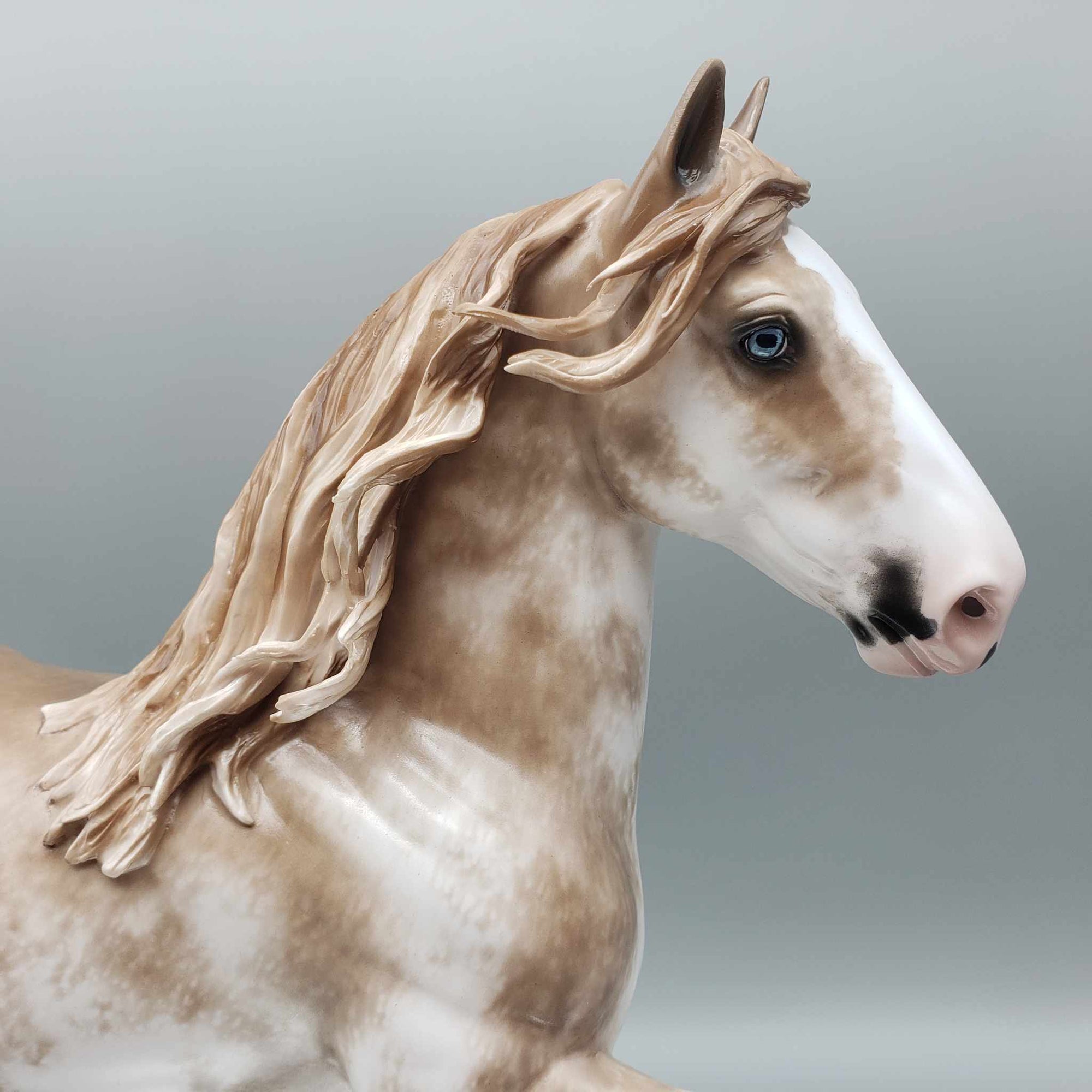 Rhodes OOAK Chestnut Sabino Clydesdale Trotting Drafter By Sheryl Leisure Best Offers 8/21/23