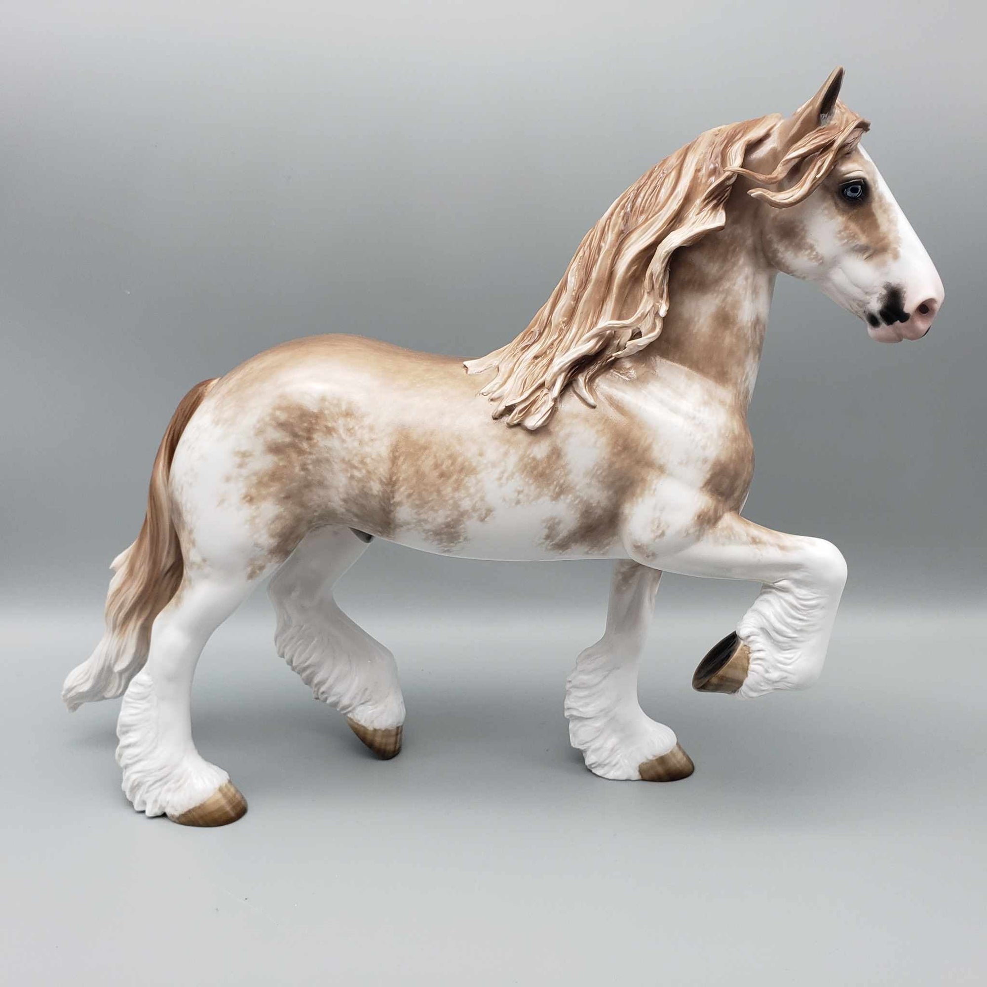 Rhodes OOAK Chestnut Sabino Clydesdale Trotting Drafter By Sheryl Leisure Best Offers 8/21/23