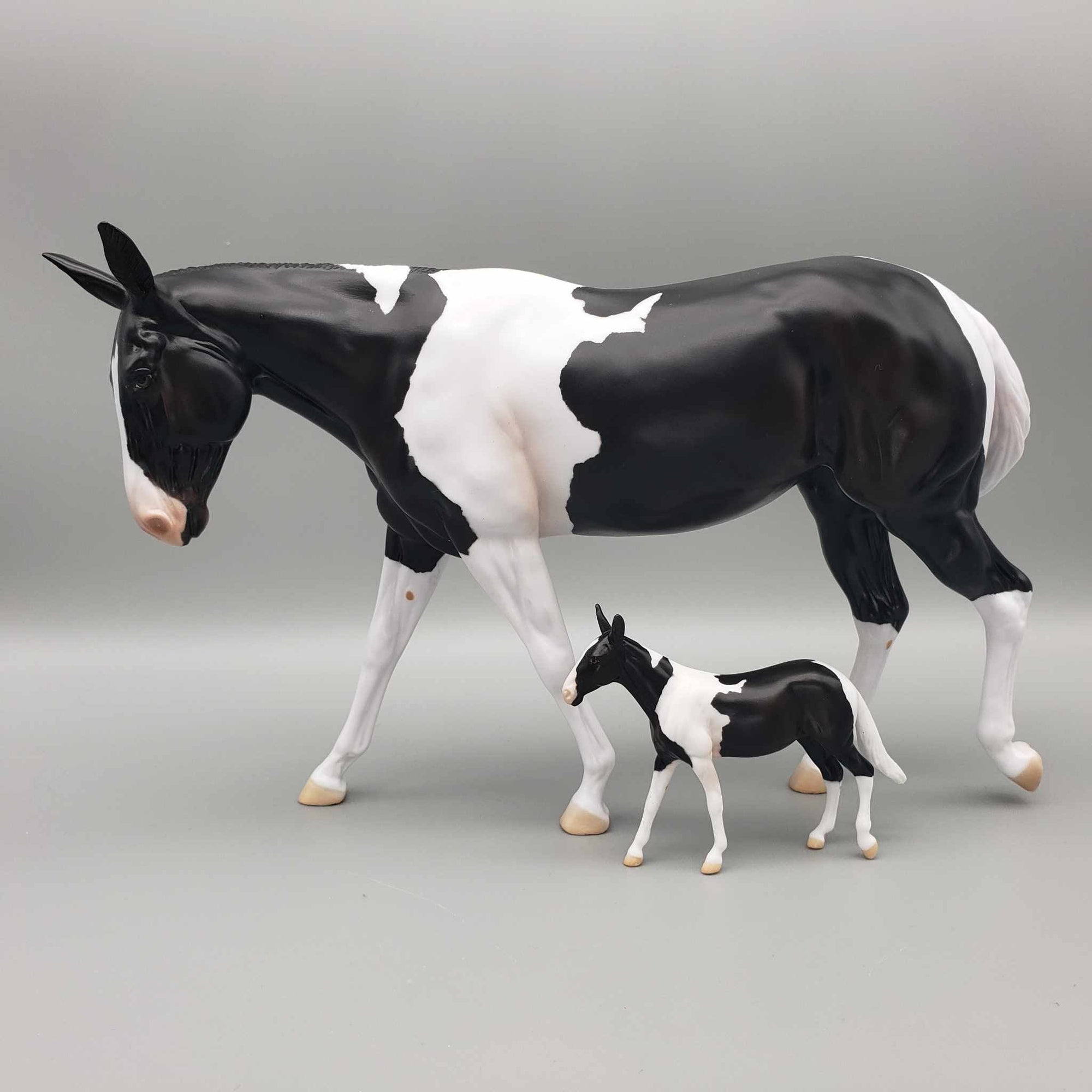 Kloissonne LE20 Black Tobiano Custom Mule By Angela Marleau AoTH23