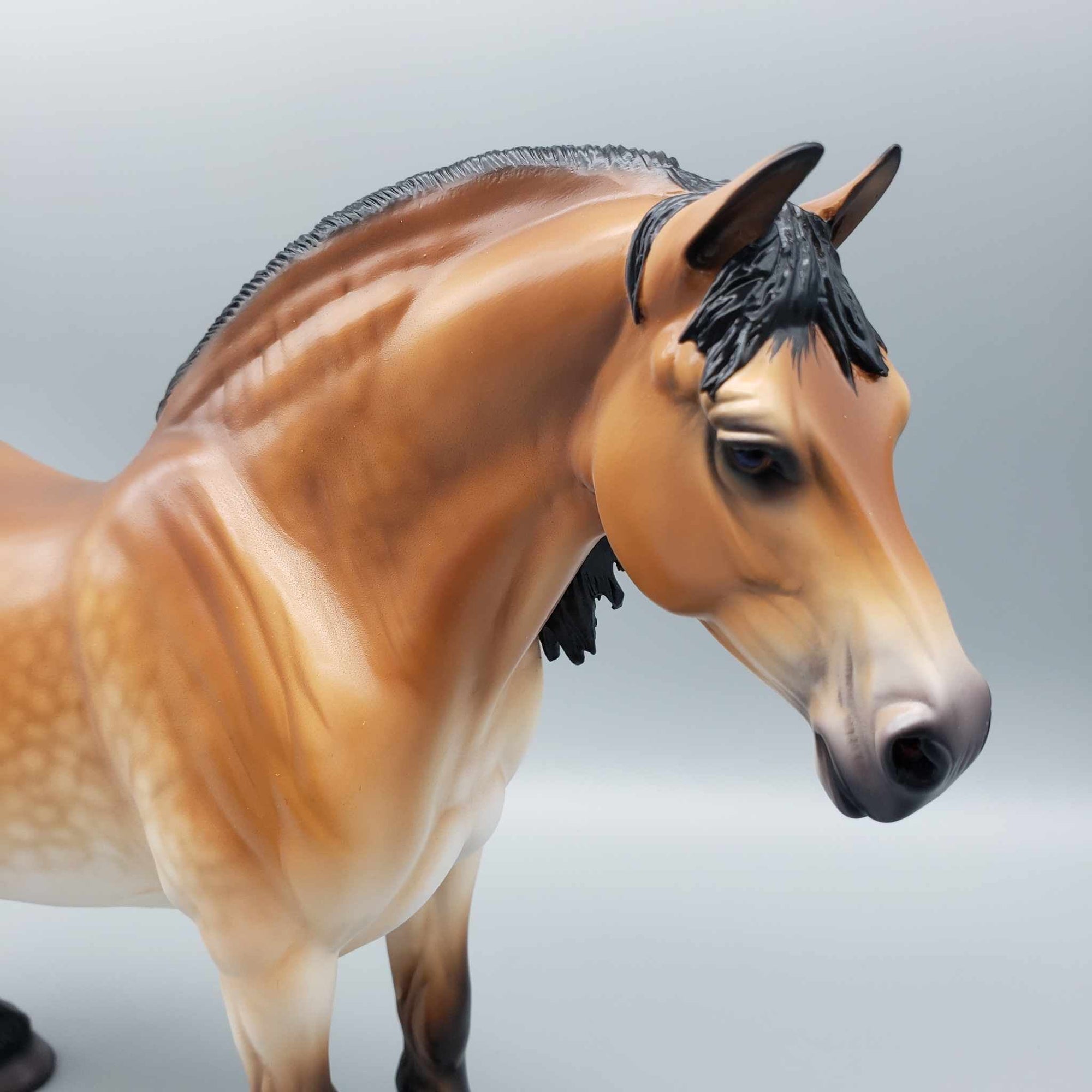 Enola OOAK Dapple Mealy Bay Heavy Draft Mare By Caroline Boydston Best Offer 11/6/23