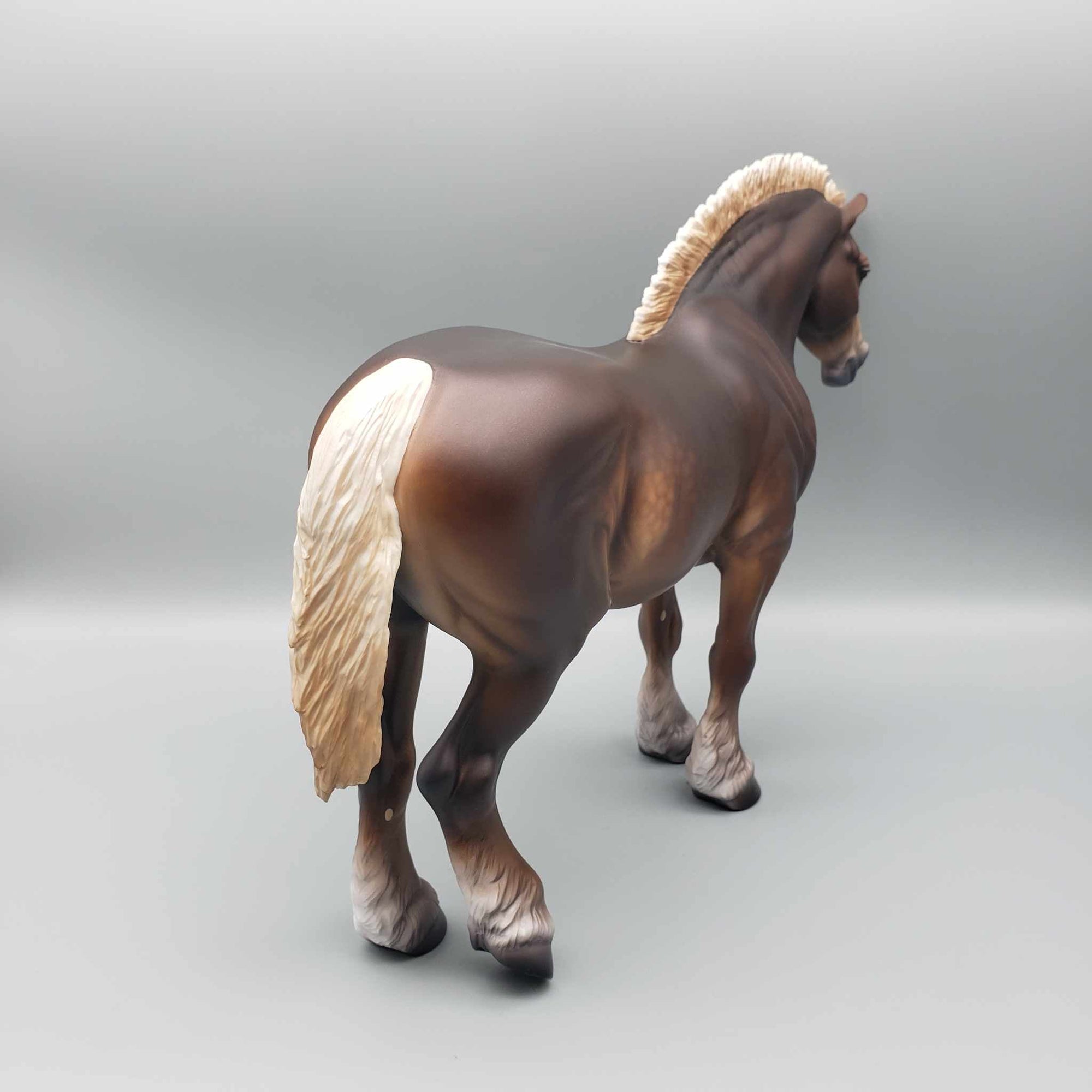 Bell OOAK Dappled Dark Chestnut Heavy Draft Mare By Caroline Boydston Best Offer 11/20/23