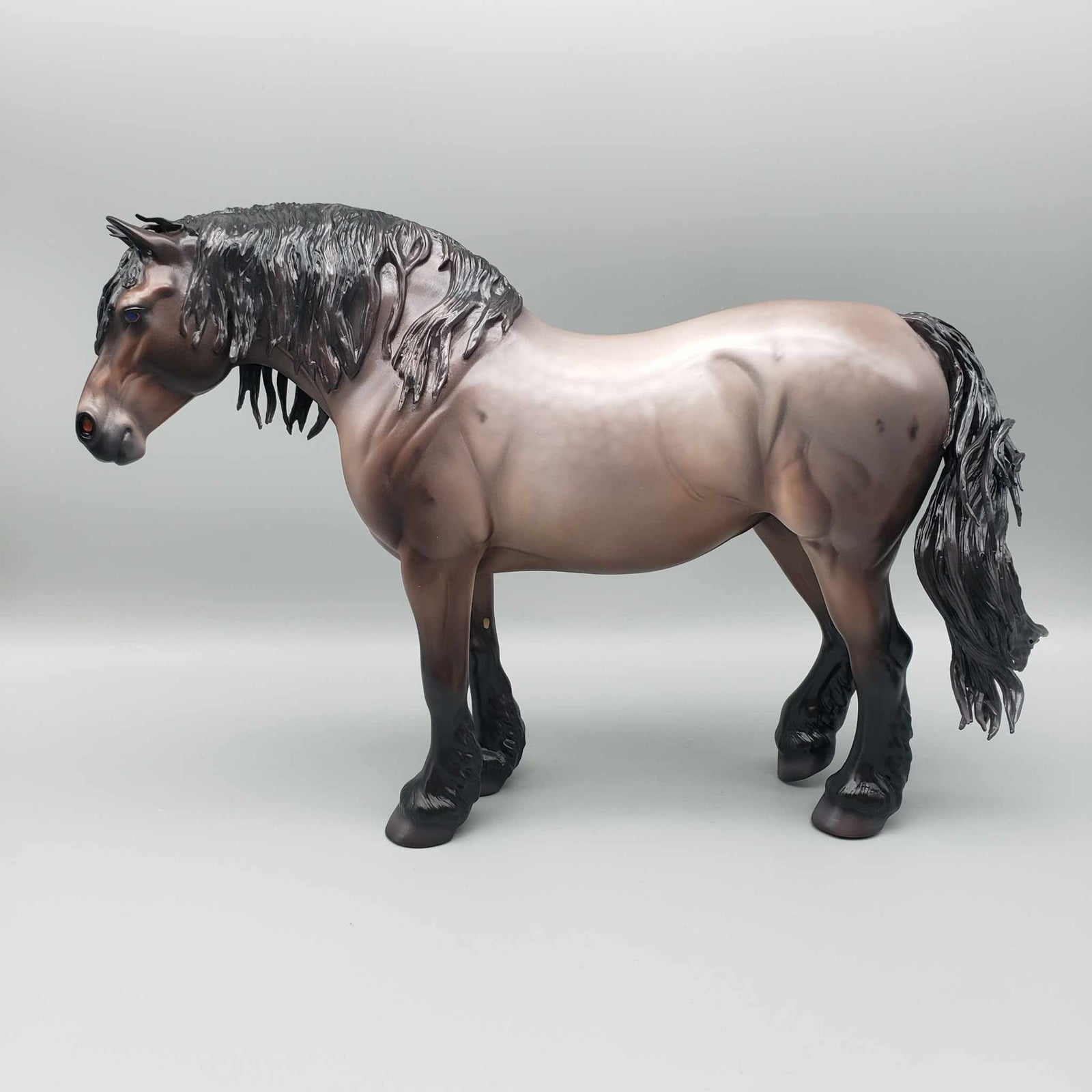 Embraer OOAK Dappled Bay Roan Heavy Draft Mare By Caroline Boydston Best Offer 11/6/23