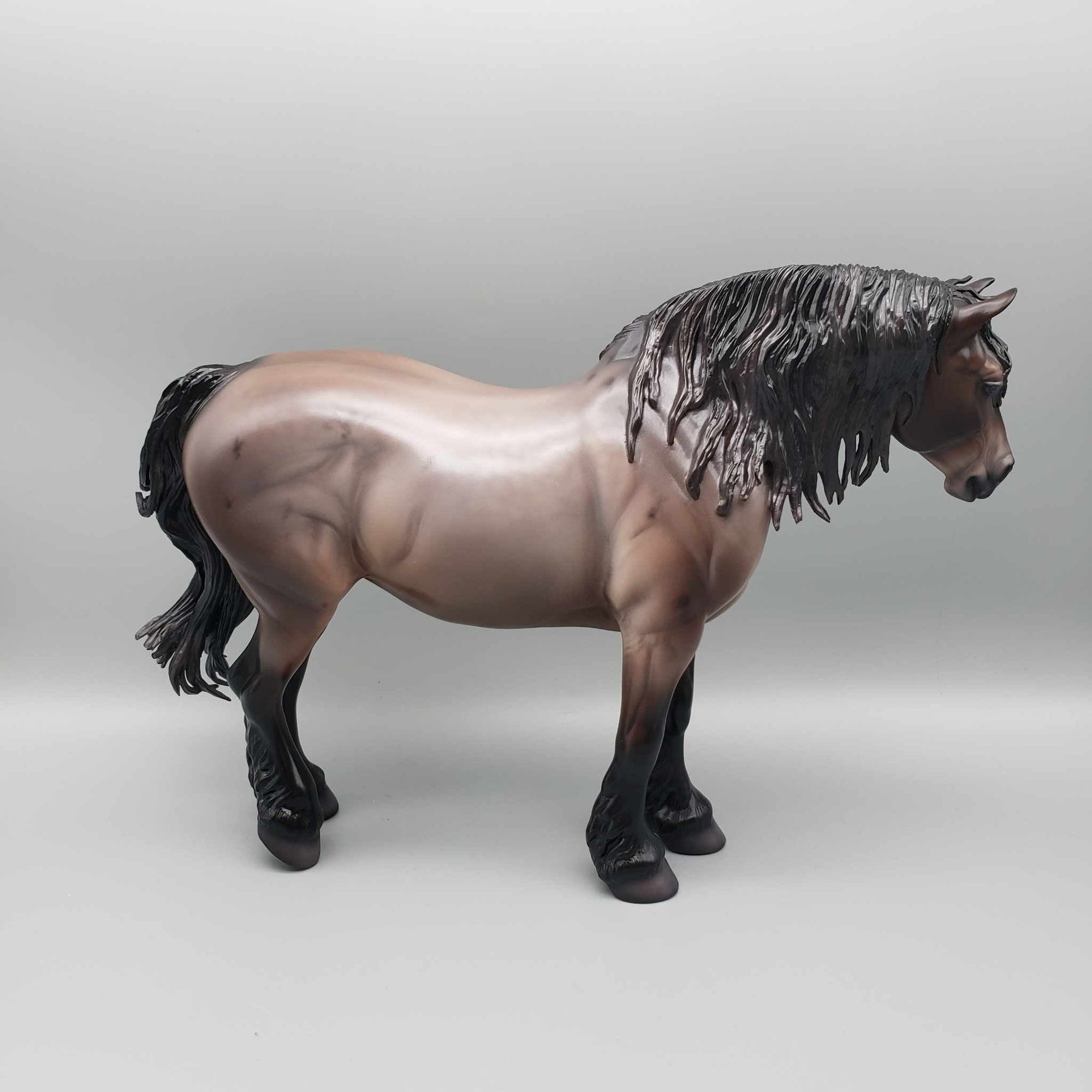 Embraer OOAK Dappled Bay Roan Heavy Draft Mare By Caroline Boydston Best Offer 11/6/23