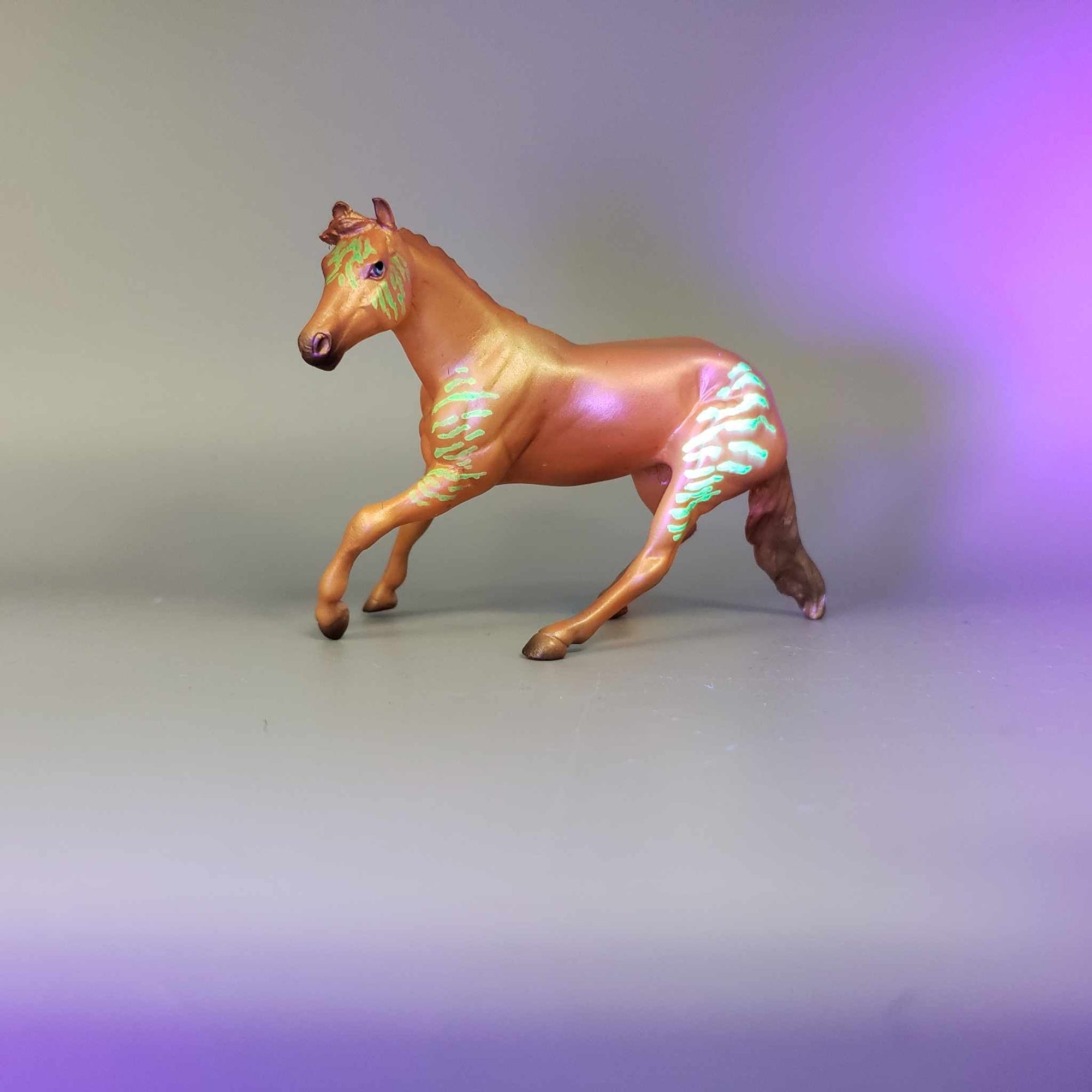 Vodill &amp; Calf OOAK Orange Blacklight Reactive Cutter &amp; Alien Calf Chip LE-30 By Jess Hamill Moonlight Madness 2023 MM23