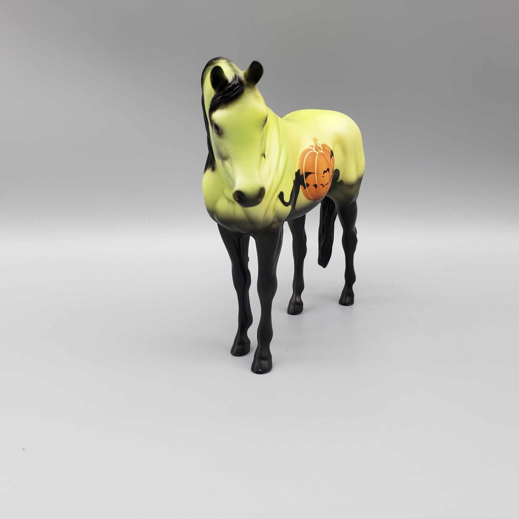 October Magic OOAK Deco Neon Green w/ Cats &amp; Pumpkins Arabian Pebble By Dawn Quick Moonlight Madness 2023 MM23