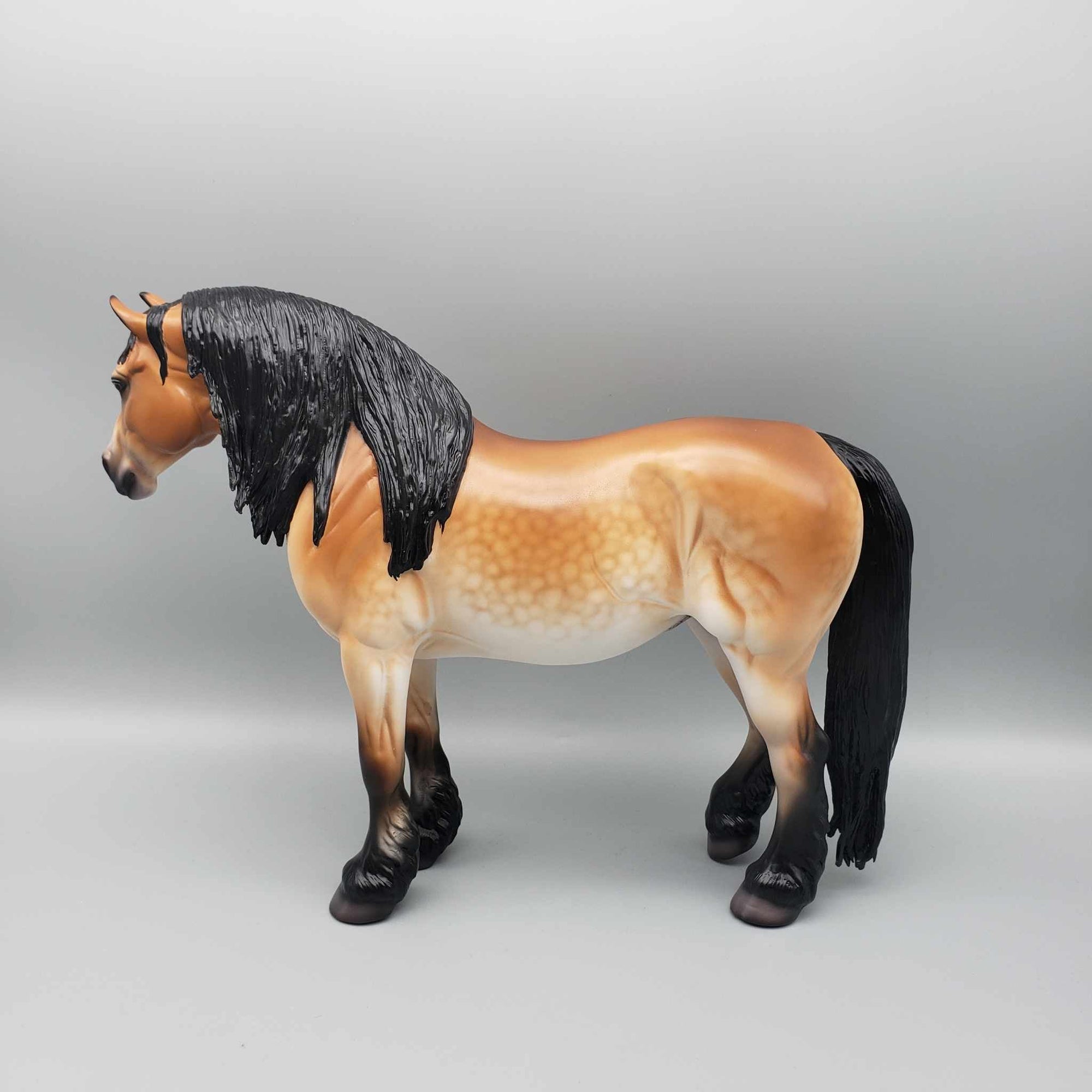 Enola OOAK Dapple Mealy Bay Heavy Draft Mare By Caroline Boydston Best Offer 11/6/23