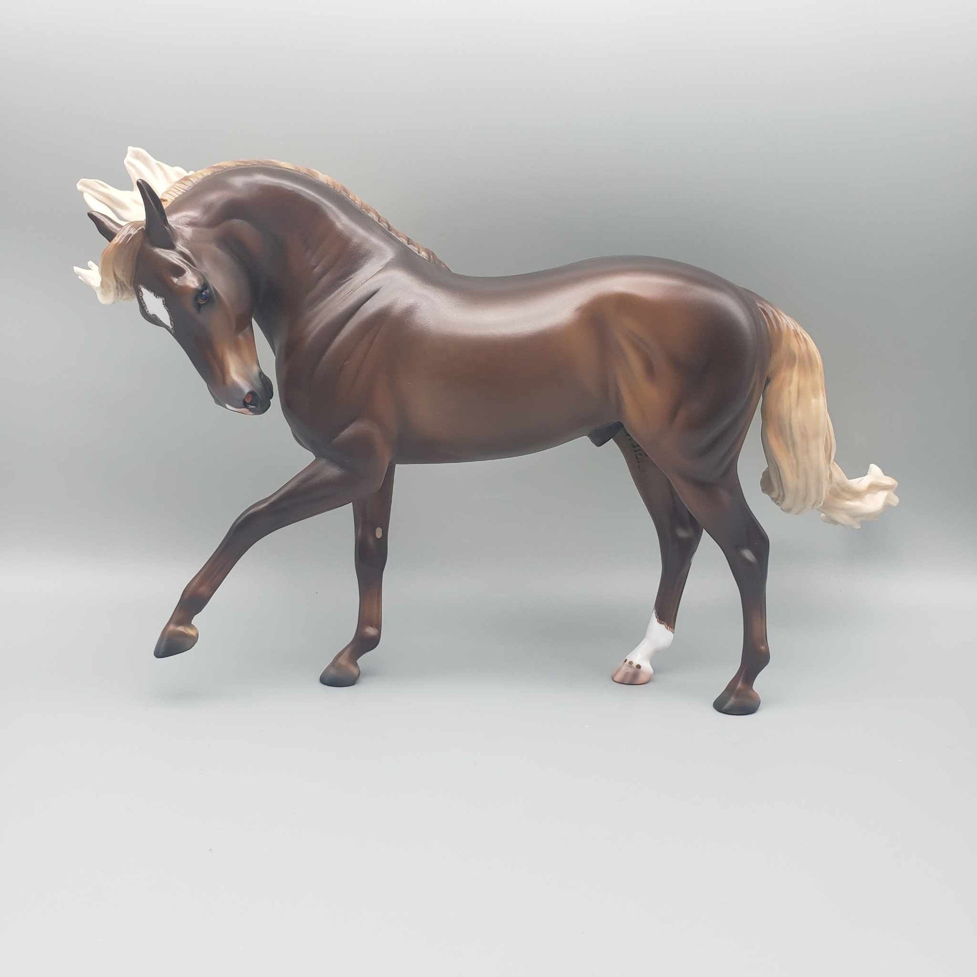 Starman OOAK Dappled Liver Chestnut Extreme Custom Andalusian  By Caroline Boydston Best Offer 11/27/23