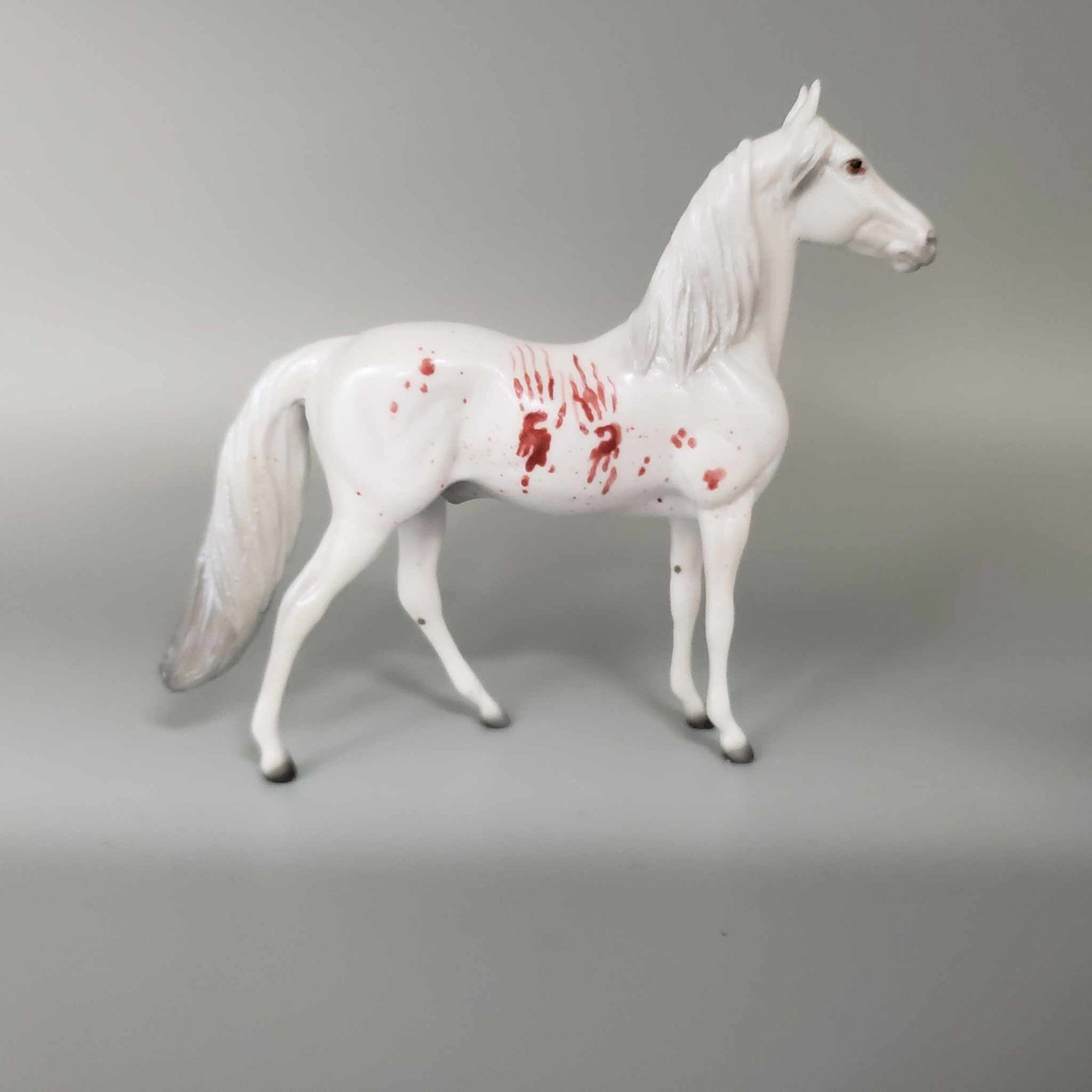 Bates OOAK Deco Bloody Shower Curtain Inspired By Psycho Blacklight Reactive Morgan Chip By Ellen Robbins Moonlight Madness 2023 MM23