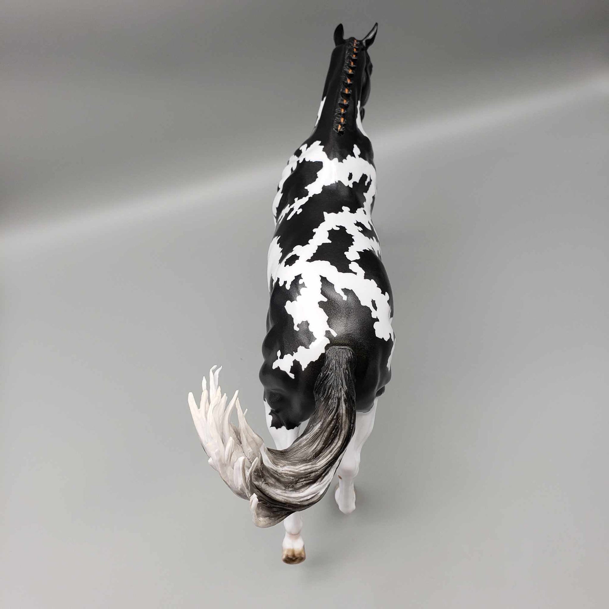 Witches Brew Holographic Black Pinto Running Stock Horse  By Myla Pearce Best Offers 10/16/23