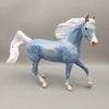 Crystal Blue Christmas OOAK Blue Deco Arab Mare with Pillow Holiday Sale HS23 Facebook Auction