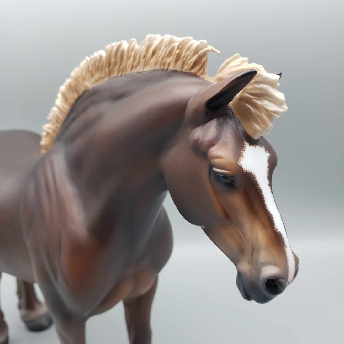 Bell OOAK Dappled Dark Chestnut Heavy Draft Mare By Caroline Boydston Best Offer 11/20/23