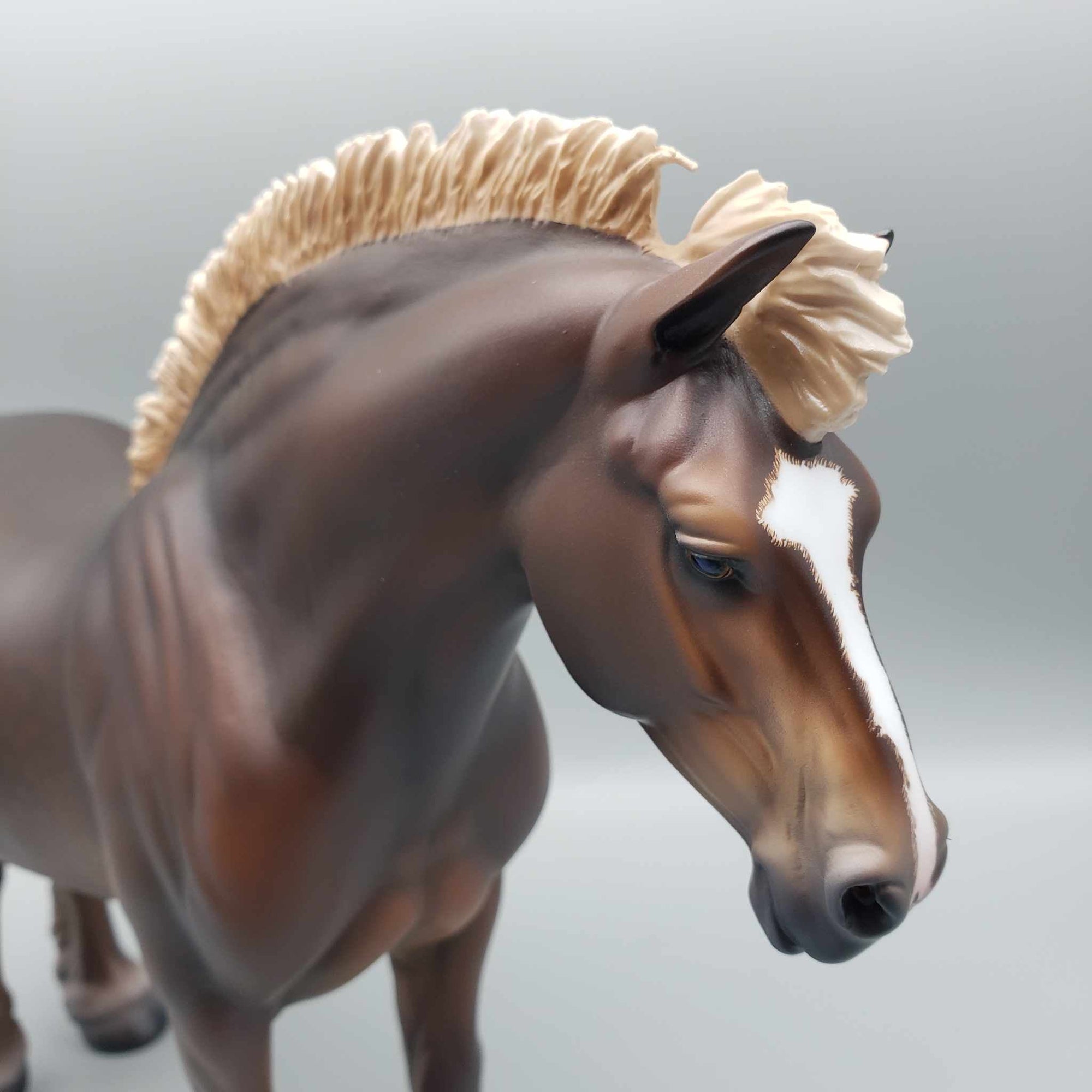 Bell OOAK Dappled Dark Chestnut Heavy Draft Mare By Caroline Boydston Best Offer 11/20/23