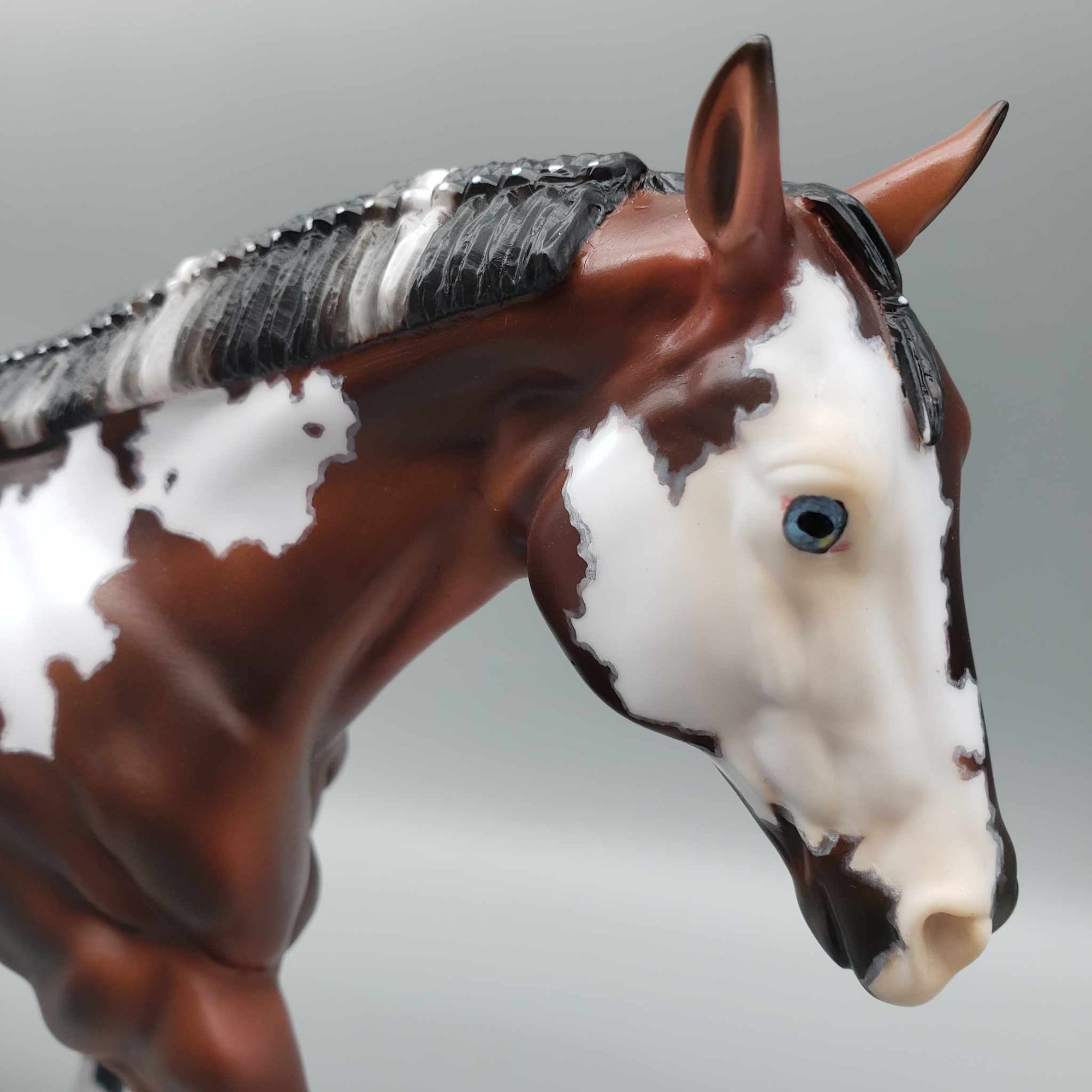 Split Personality OOAK Dappled Bay Overo Running Stock Horse By Myla Pearce Best Offers 10/16/23