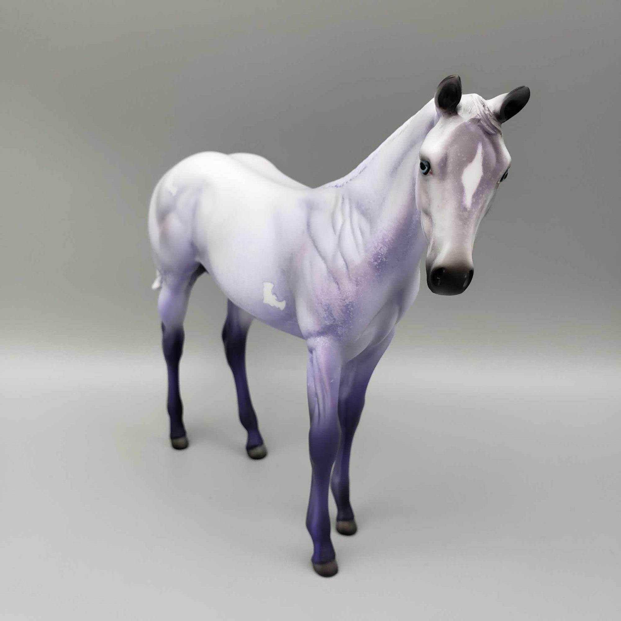 Potion OOAK Halloween Deco Purple Roan w/ Bats Weanling Pebble By Angela Marleau Moonlight Madness 2023 MM23