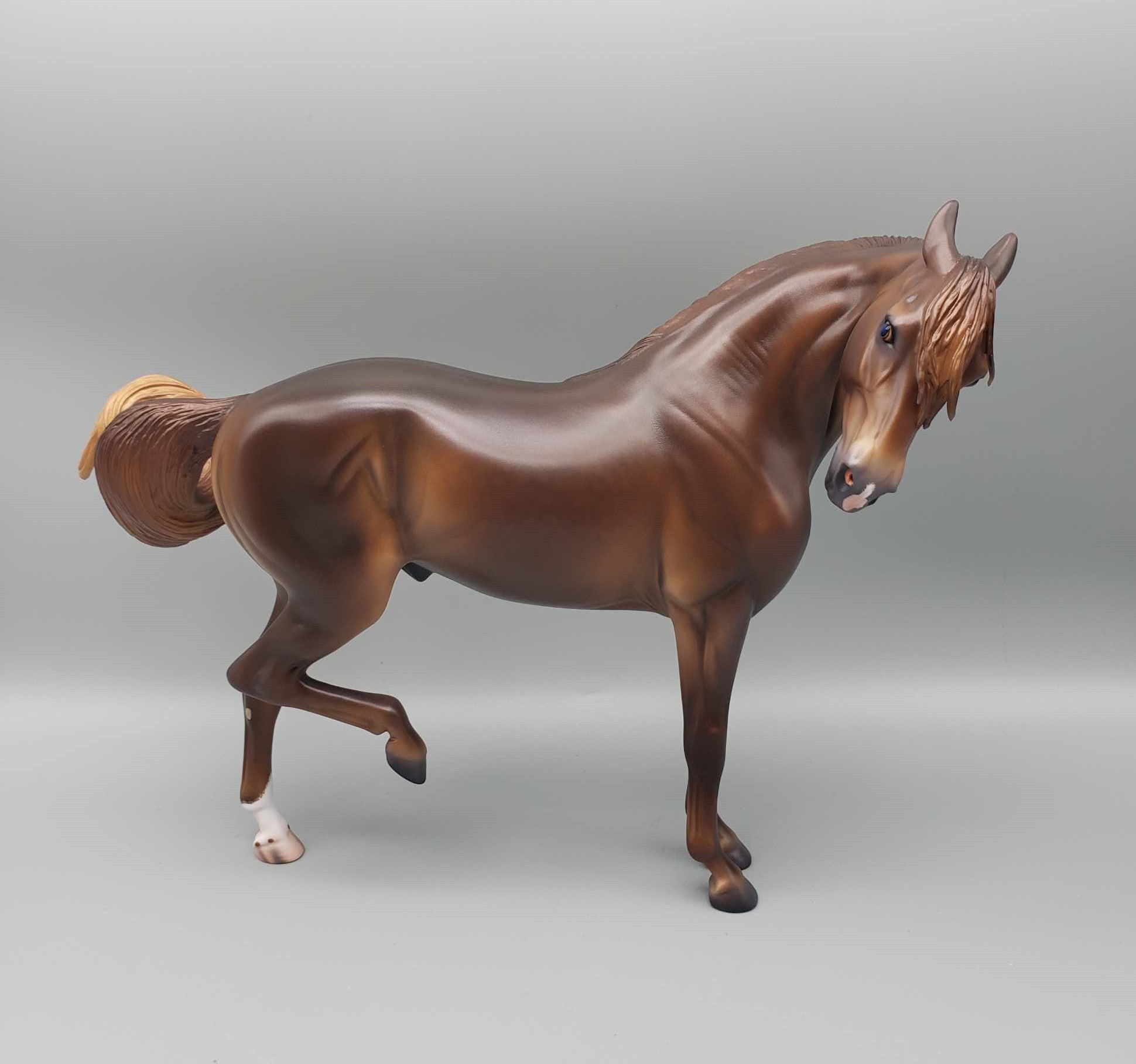 Hellcat OOAK Dark Dappled Chestnut Extreme Custom Andalusian By Caroline Boydston Best Offer 11/20/23