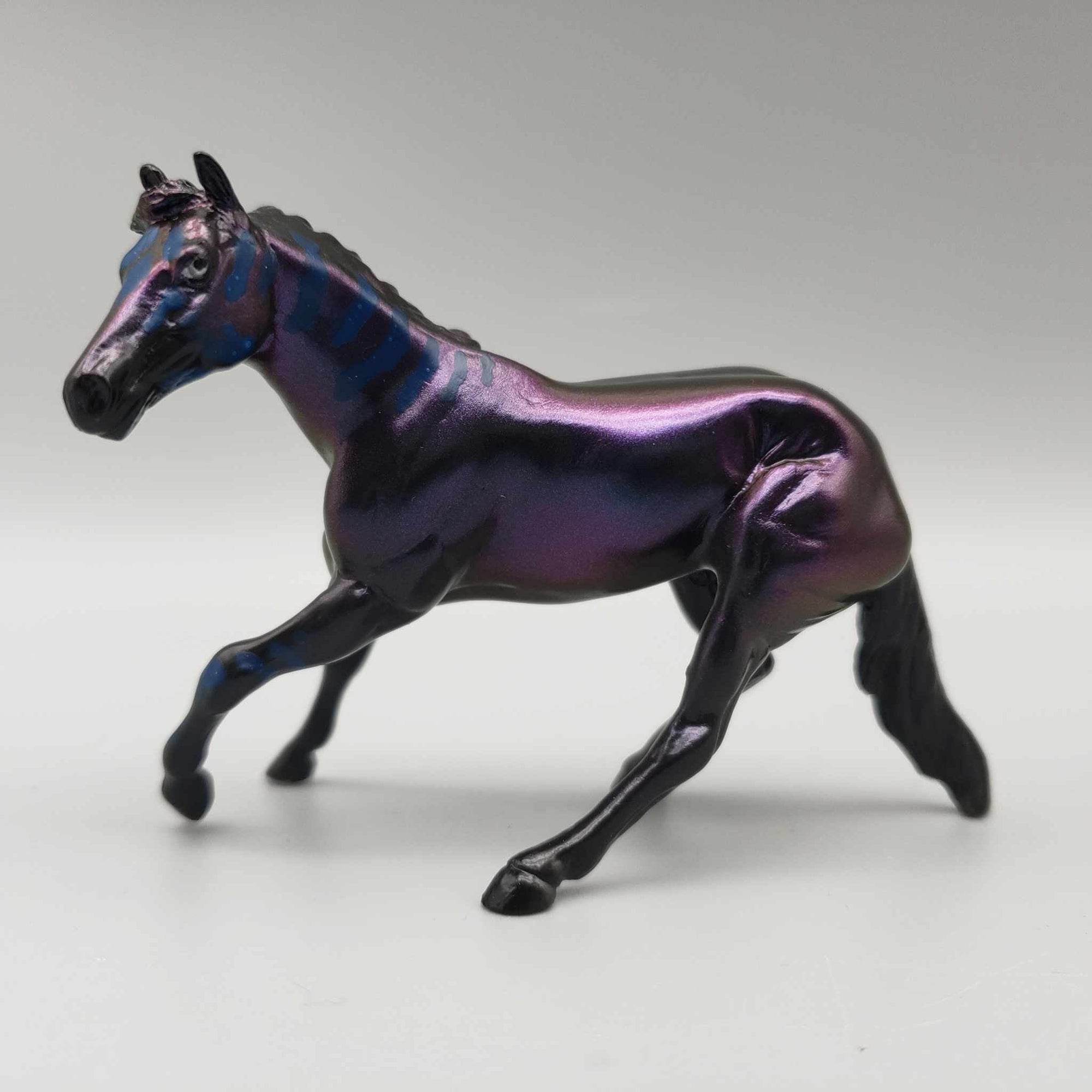 Scrolqik &amp; Calf OOAK Colorshift Black Blacklight Reactive Cutter &amp; Alien Calf Chip LE-30 By Jess Hamill Moonlight Madness 2023 MM23