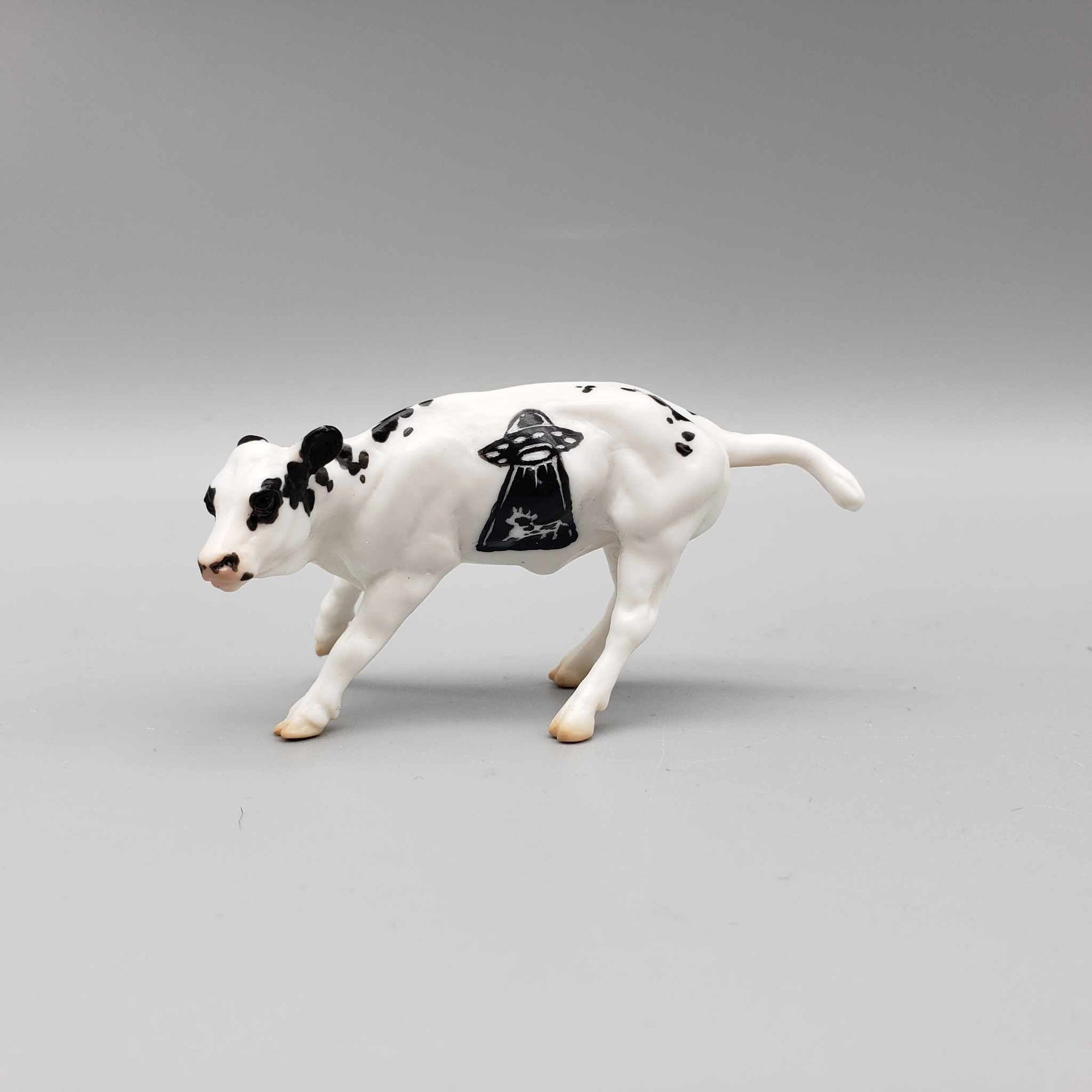 Shuvaeds &amp; Calf OOAK Neon Green Blacklight Reactive Cutter &amp; Alien Calf Chip LE-30 By Jess Hamill Moonlight Madness 2023 MM23